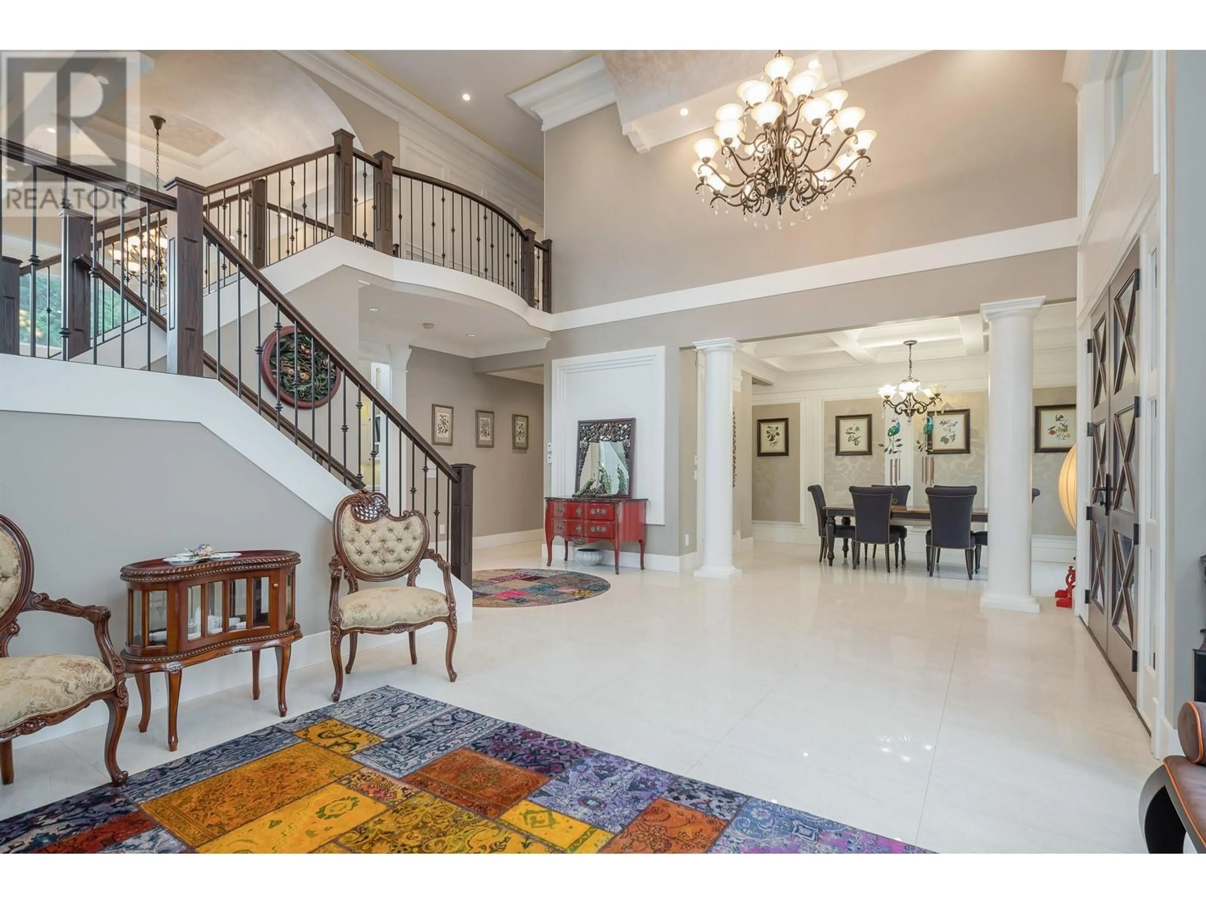 Indoor foyer, wood floors for 7480 MANNING COURT, Richmond British Columbia V7A4J4