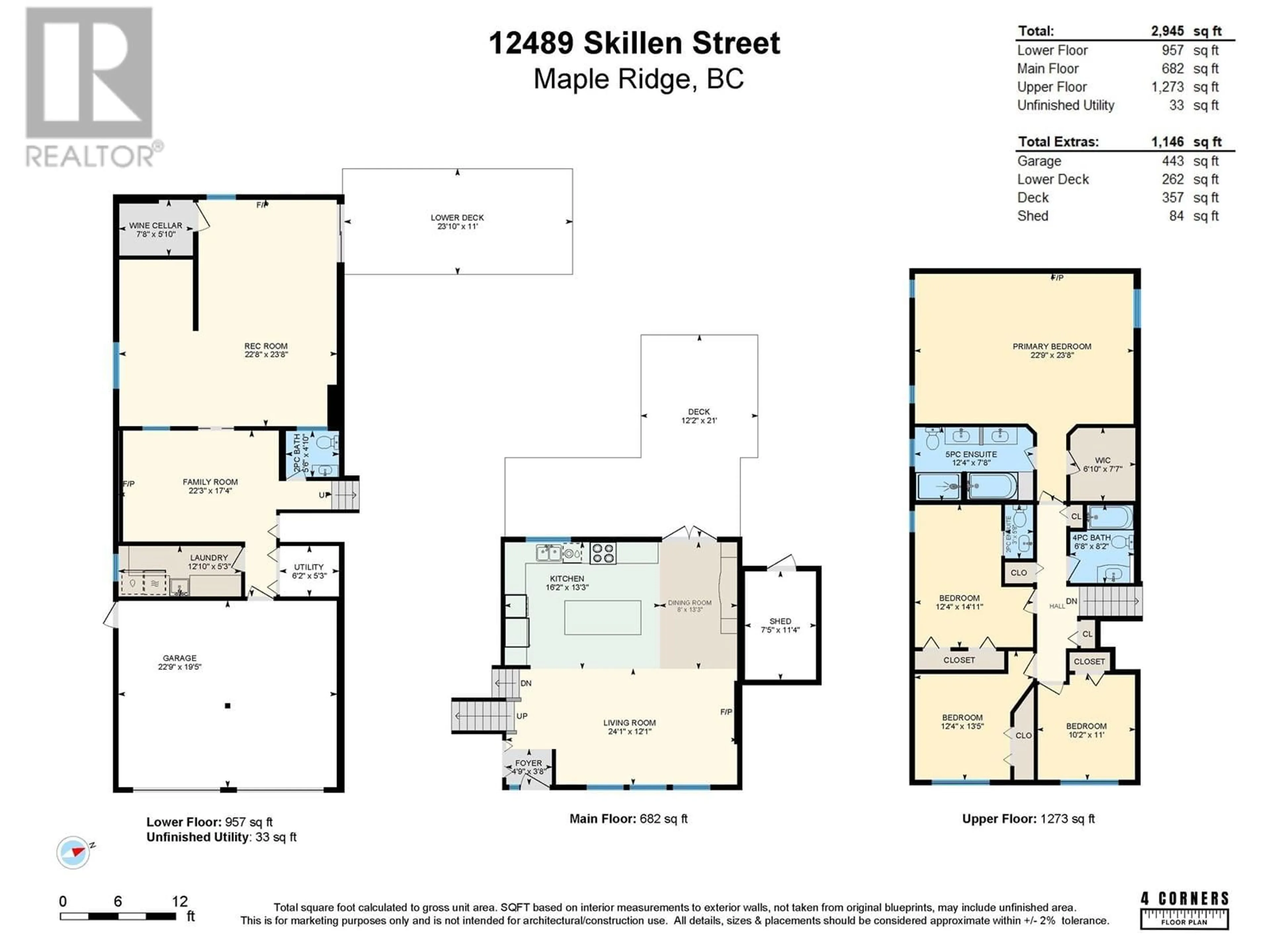 Floor plan for 12489 SKILLEN STREET, Maple Ridge British Columbia V4R2M5