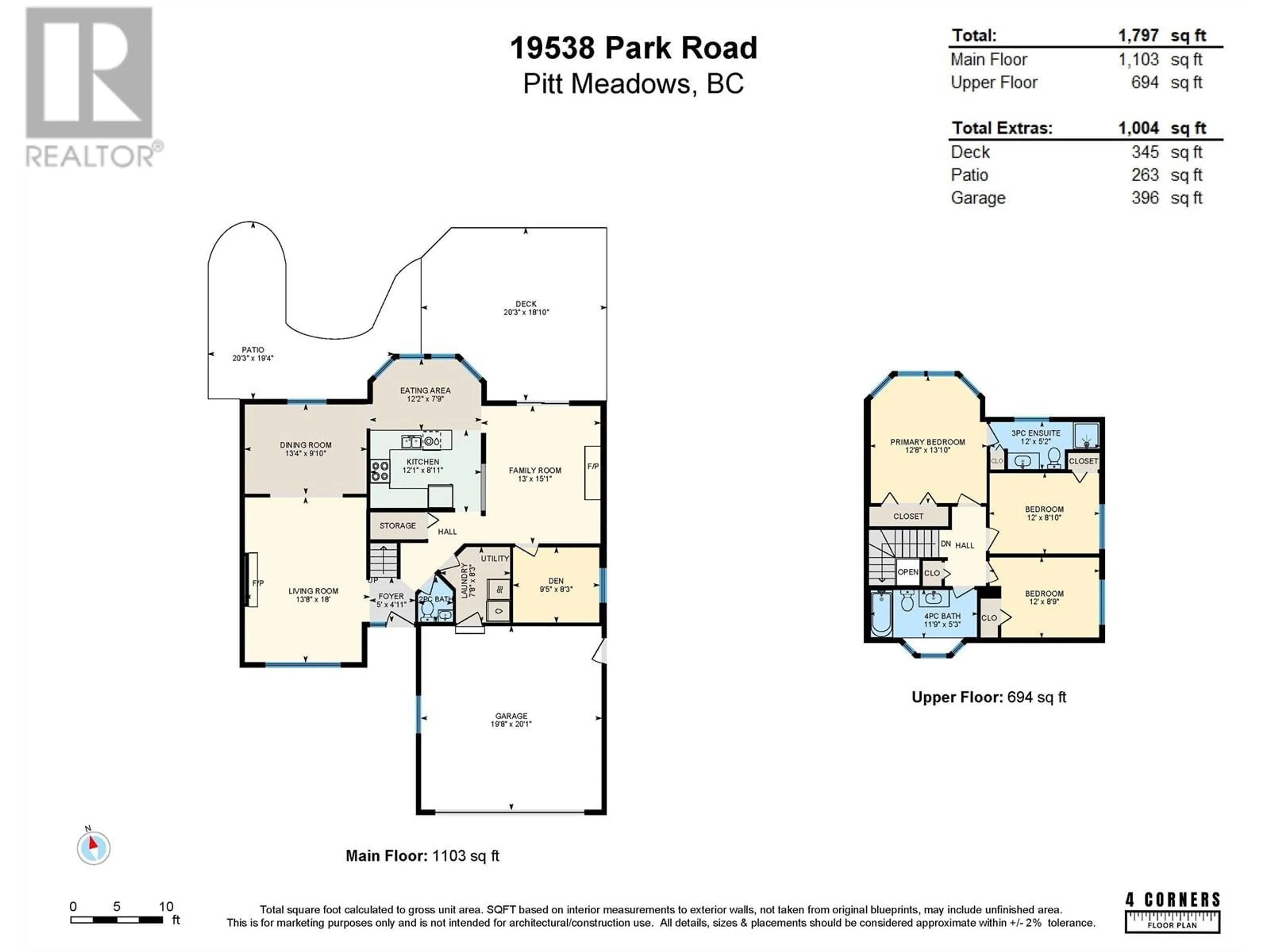 Floor plan for 19538 PARK ROAD, Pitt Meadows British Columbia V3Y1A9