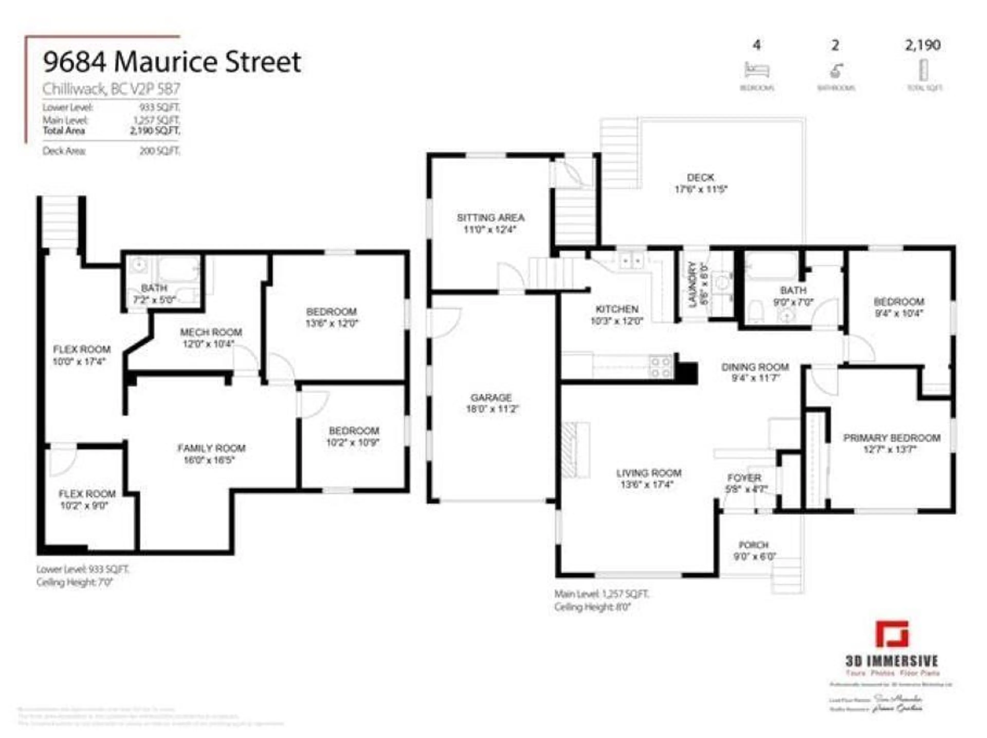 Floor plan for 9684 MAURICE STREET, Chilliwack British Columbia V2P5B7