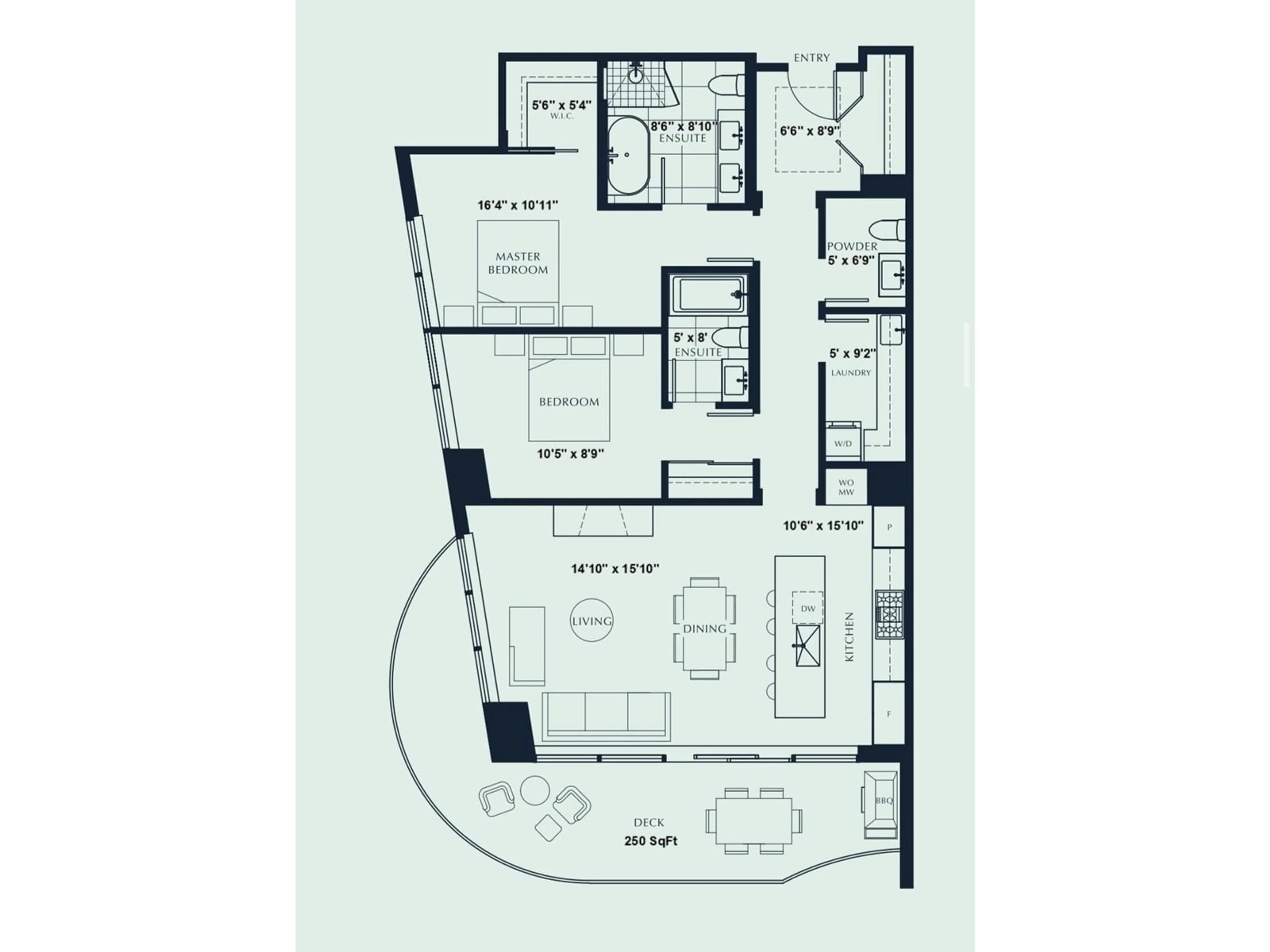 Floor plan for 2005 1501 FOSTER STREET, White Rock British Columbia V4B0C3