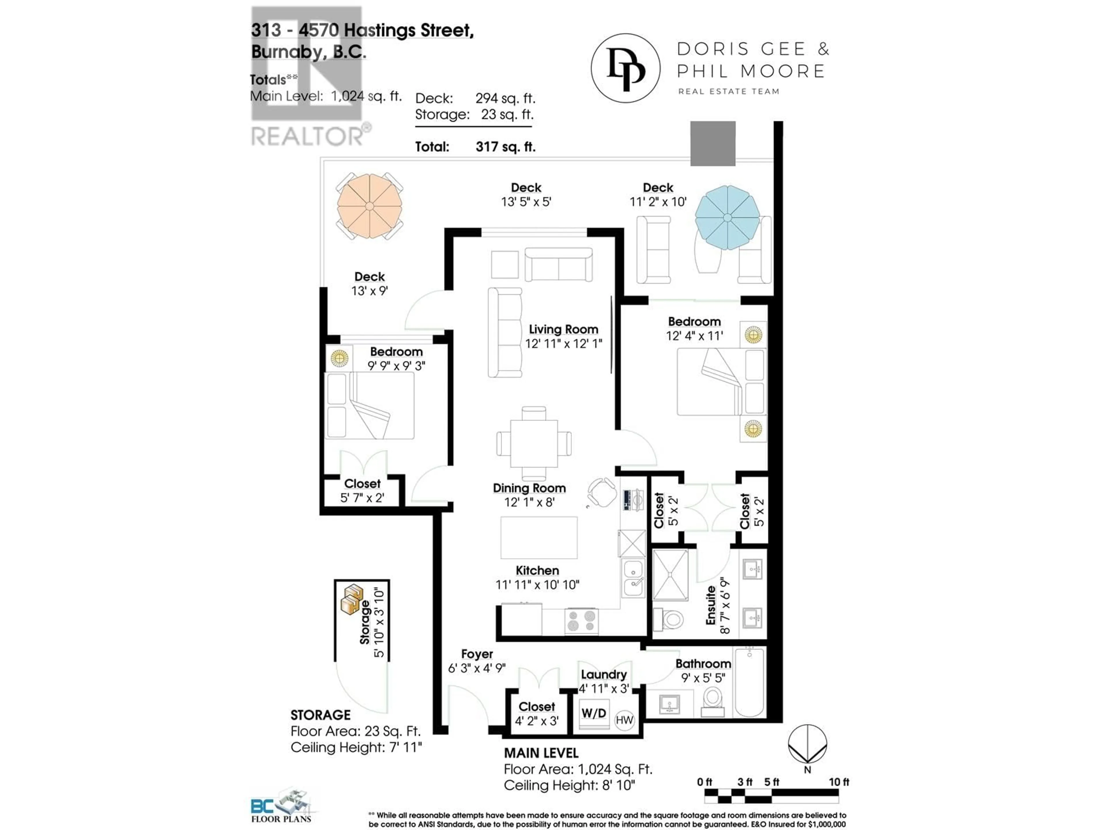 Floor plan for 313 4570 HASTINGS STREET, Burnaby British Columbia V5C0E8