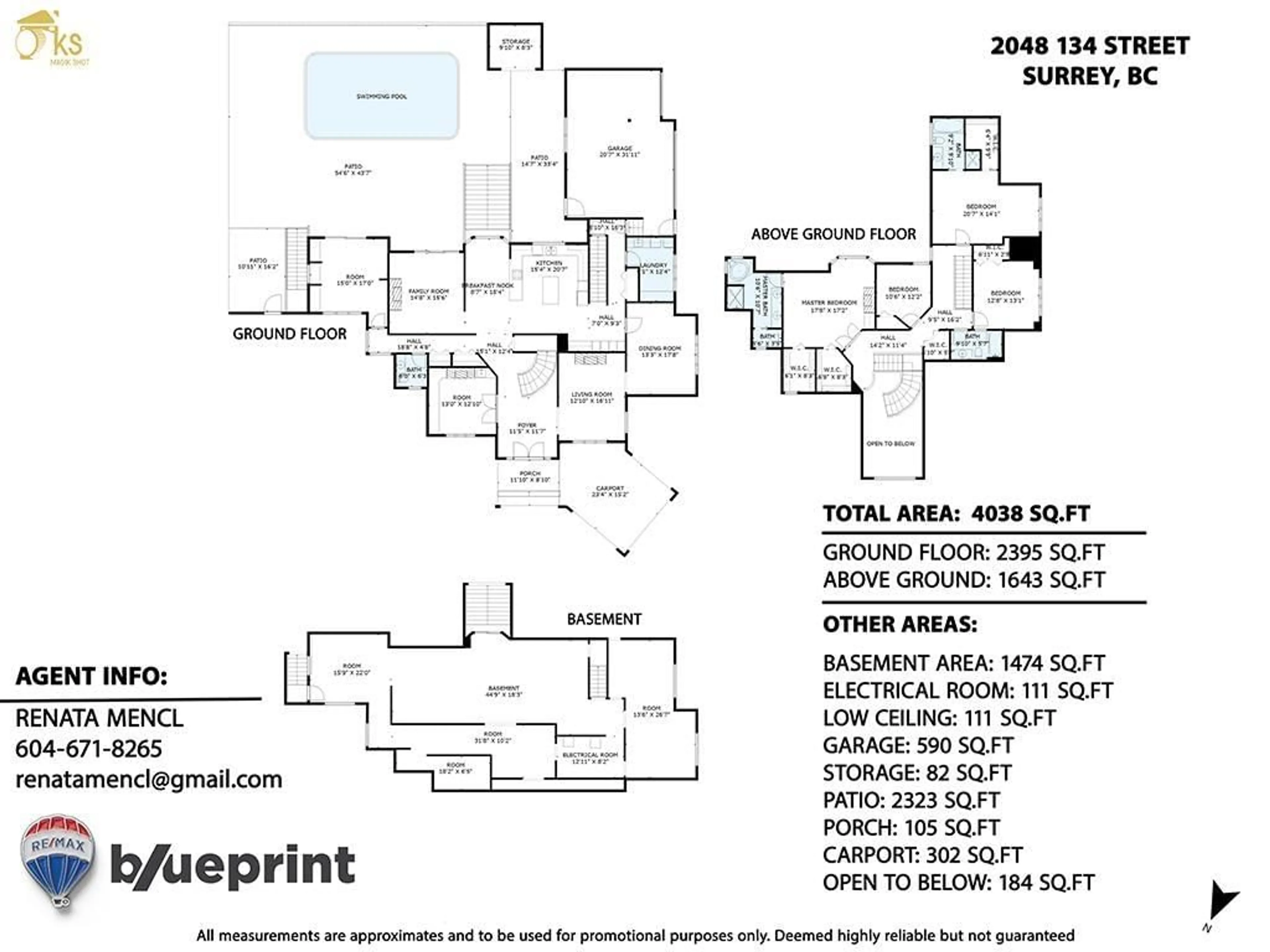 Floor plan for 2048 134 STREET, Surrey British Columbia V4A9N8