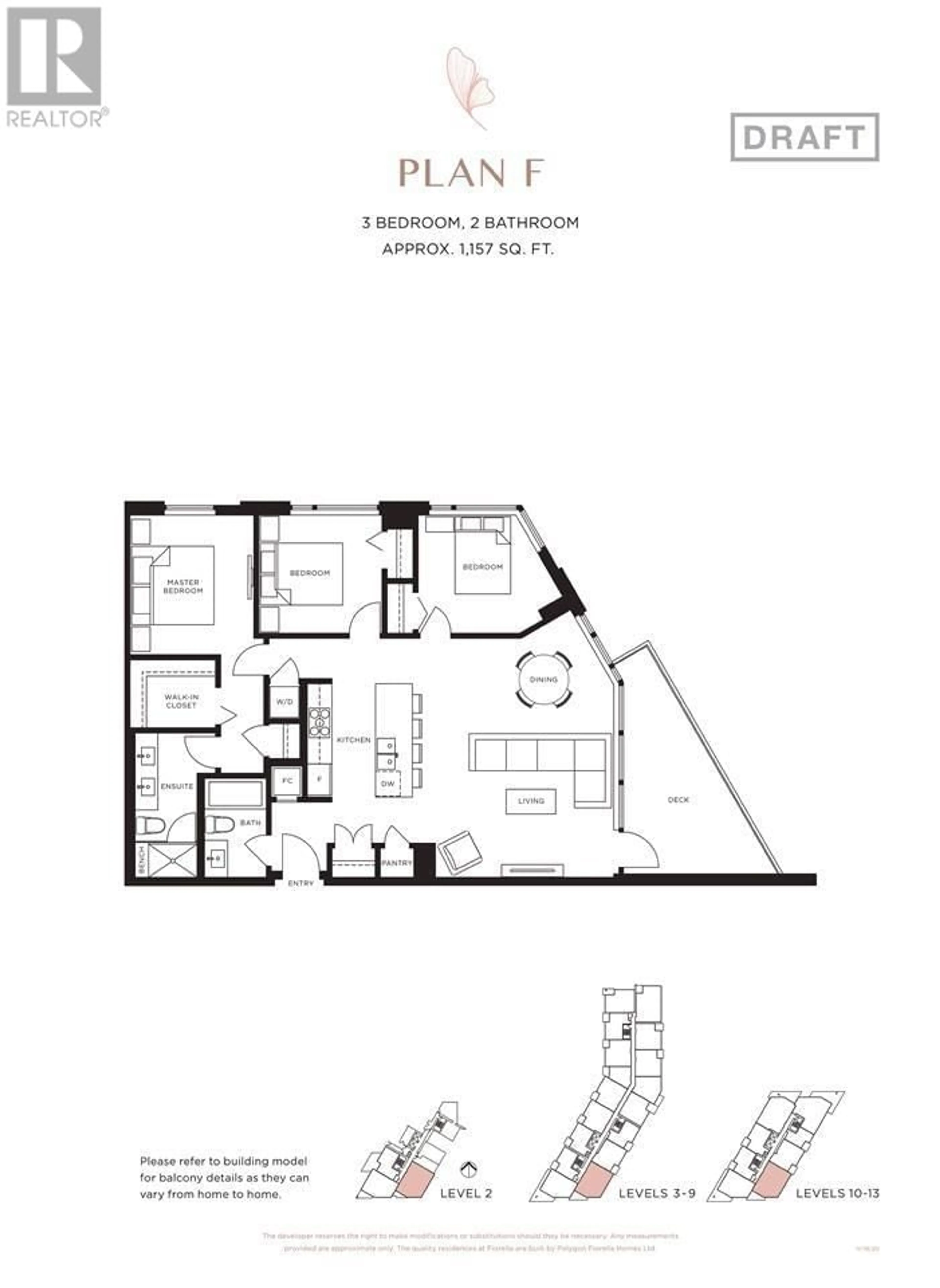 Floor plan for 911 3699 SEXSMITH ROAD, Richmond British Columbia V6X0W4