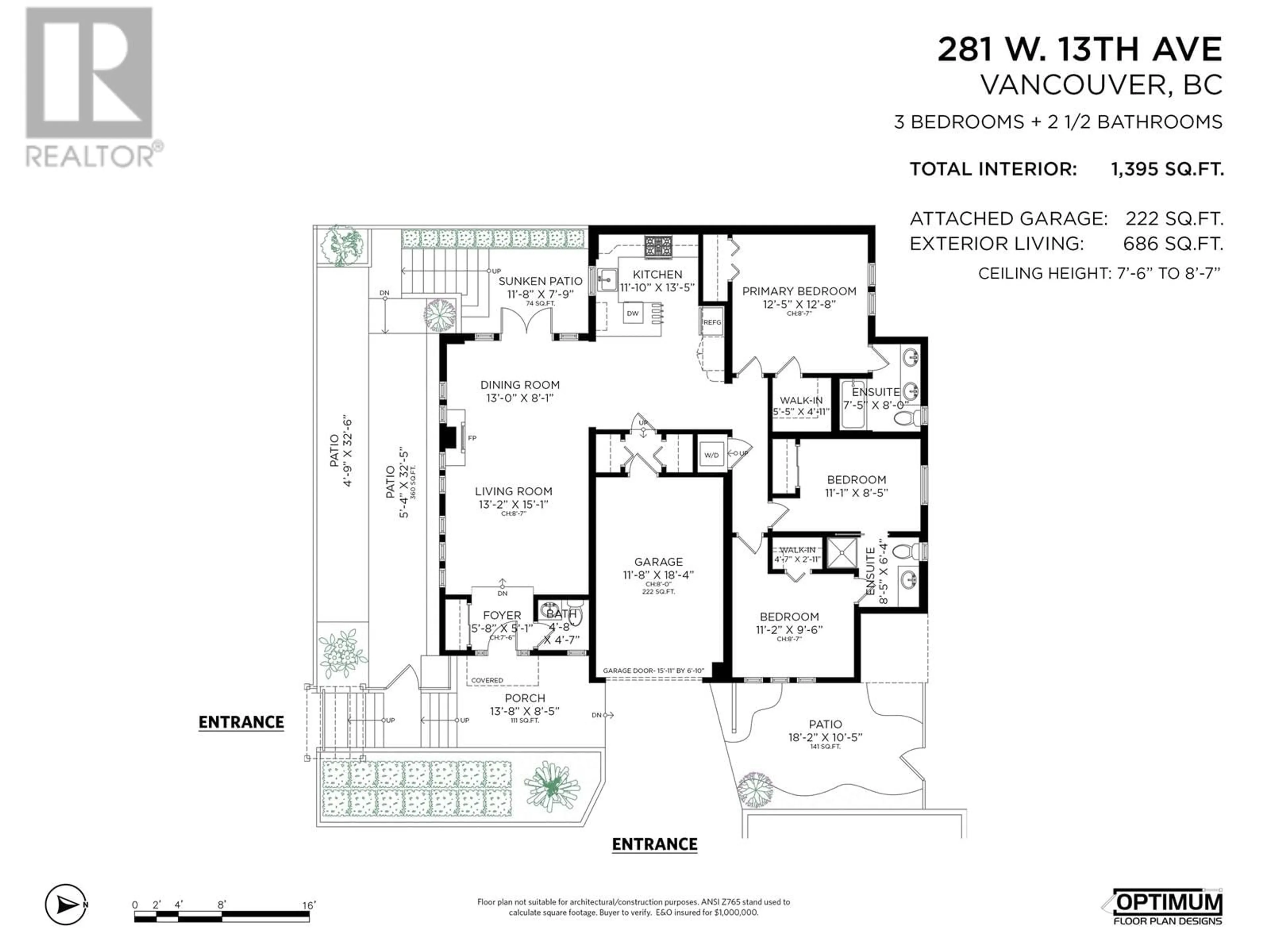 Floor plan for 281 W 13TH AVENUE, Vancouver British Columbia V5Y1W1