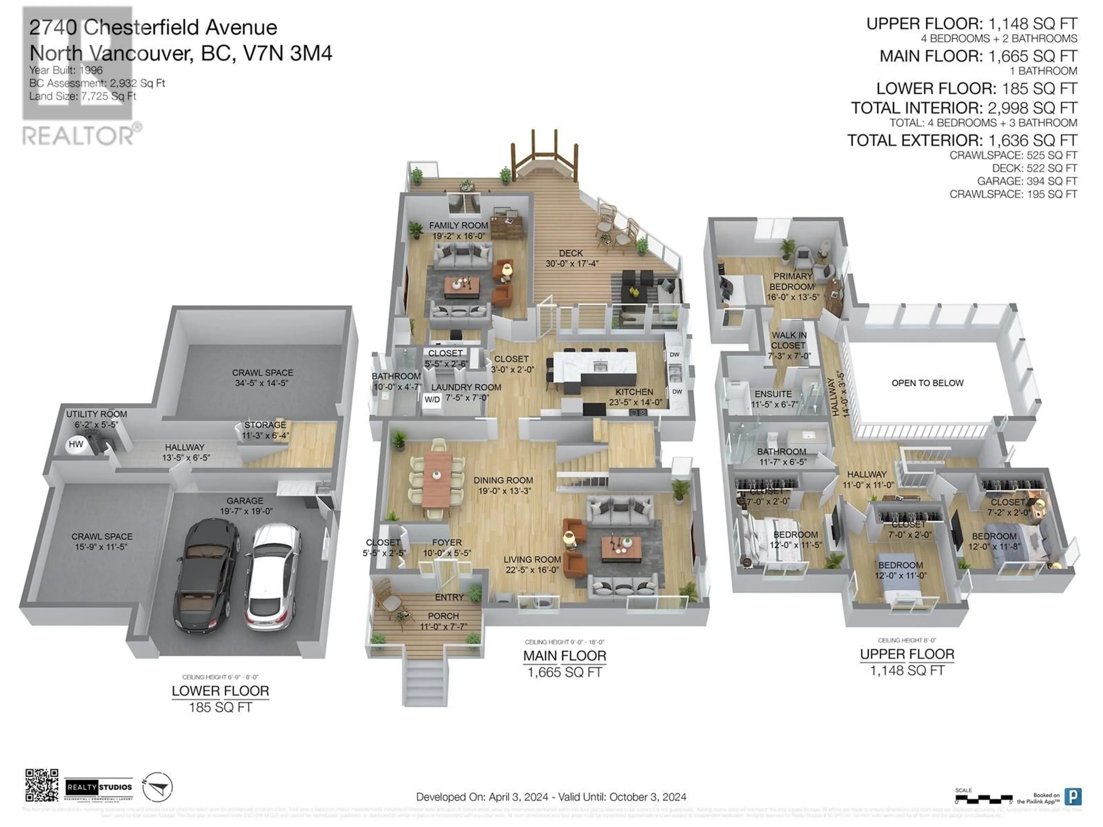 Floor plan for 2740 CHESTERFIELD AVENUE, North Vancouver British Columbia V7N3M4