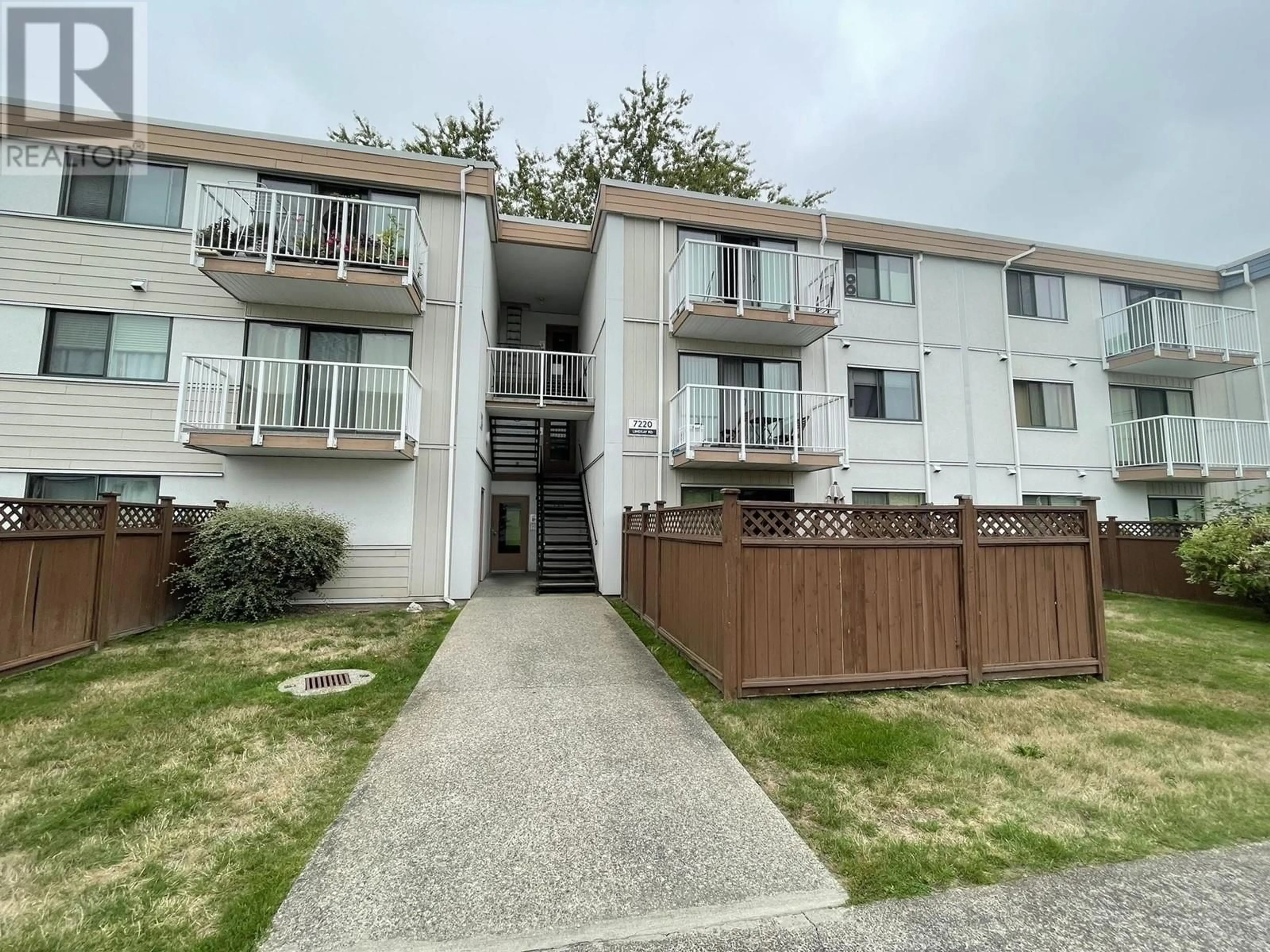 A pic from exterior of the house or condo, the front or back of building for 306 7220 LINDSAY ROAD, Richmond British Columbia V7C3M6