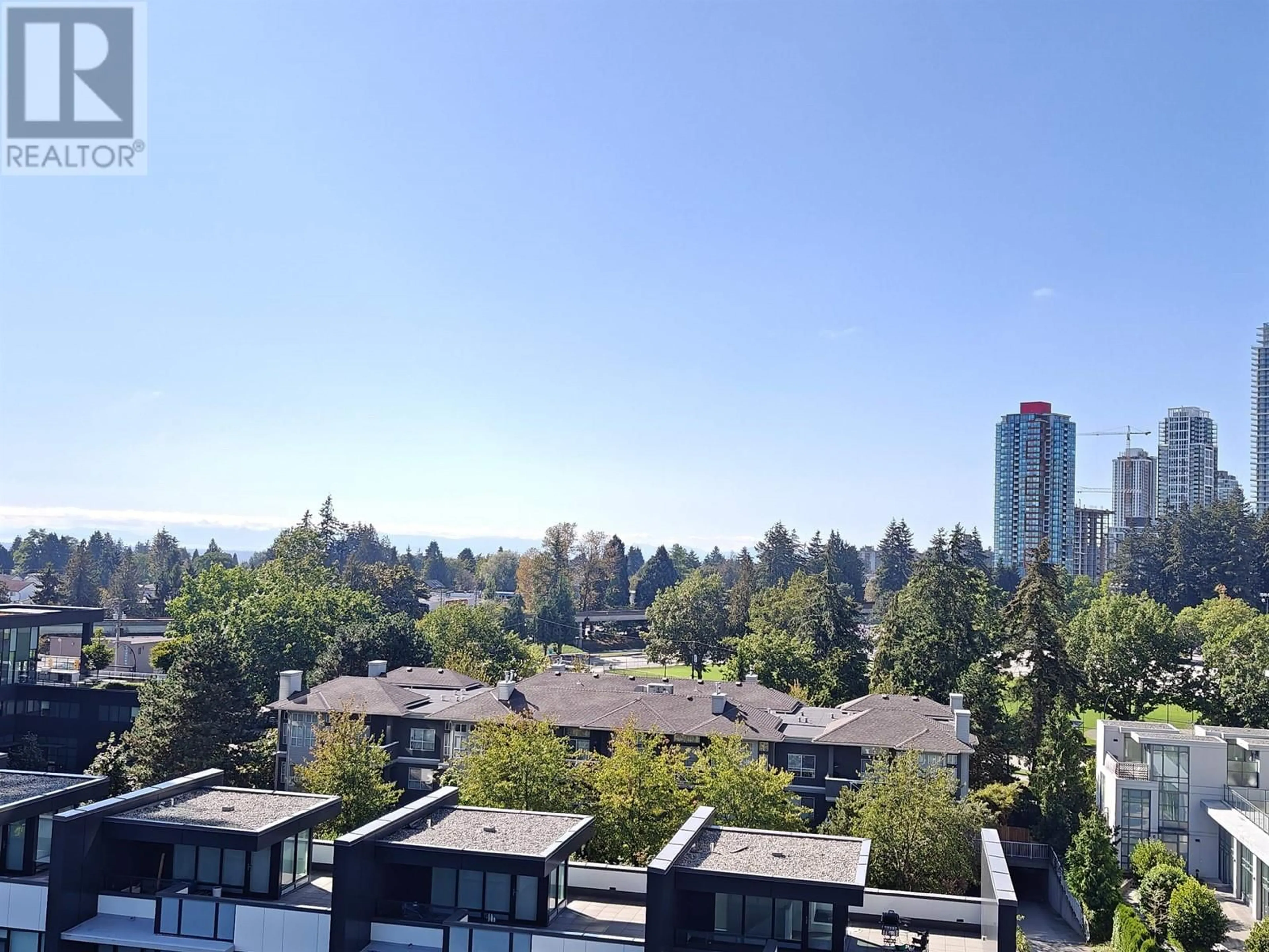 A pic from exterior of the house or condo, the view of city buildings for 702 6700 DUNBLANE AVENUE, Burnaby British Columbia V5H0J3