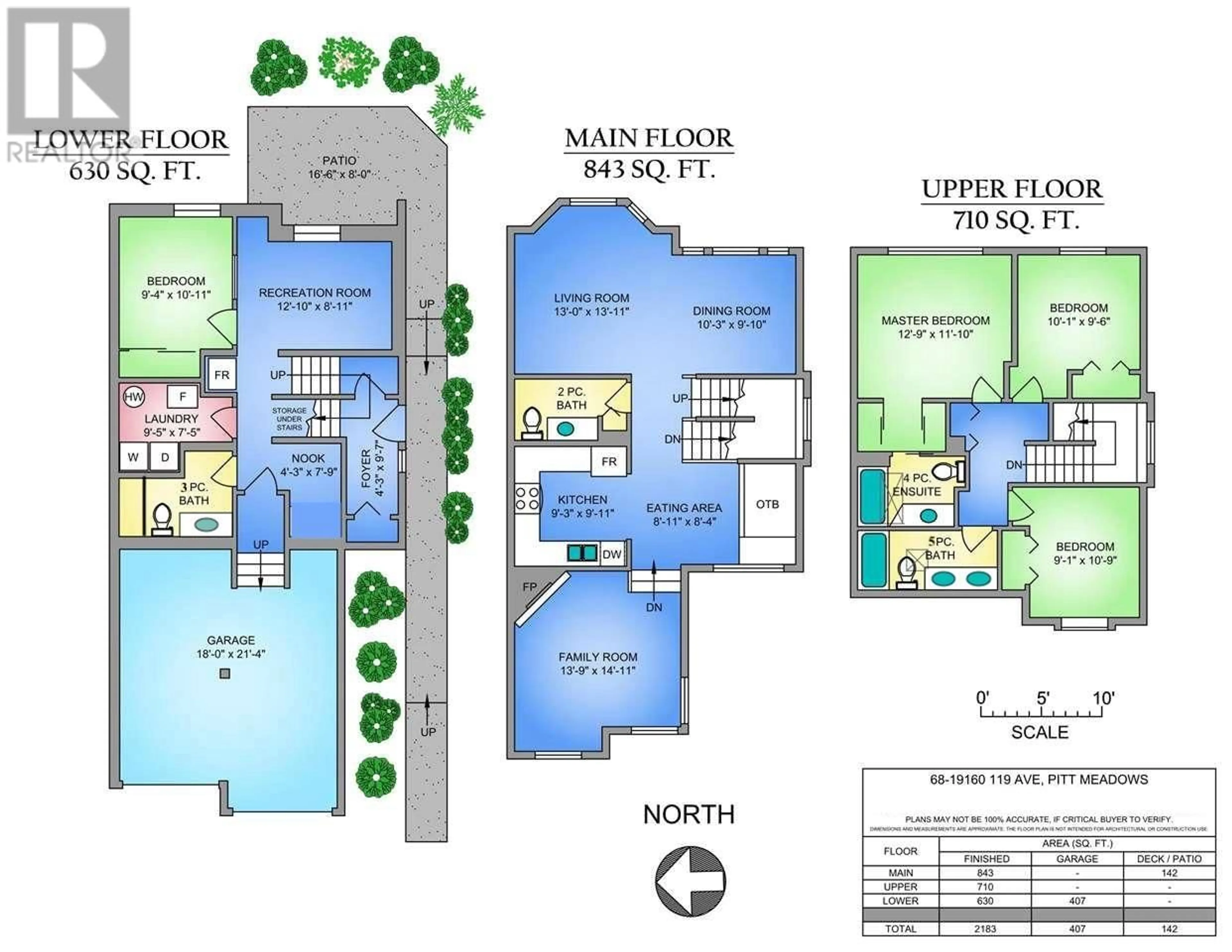 Floor plan for 68 19160 119 AVENUE, Pitt Meadows British Columbia V3Y2L7