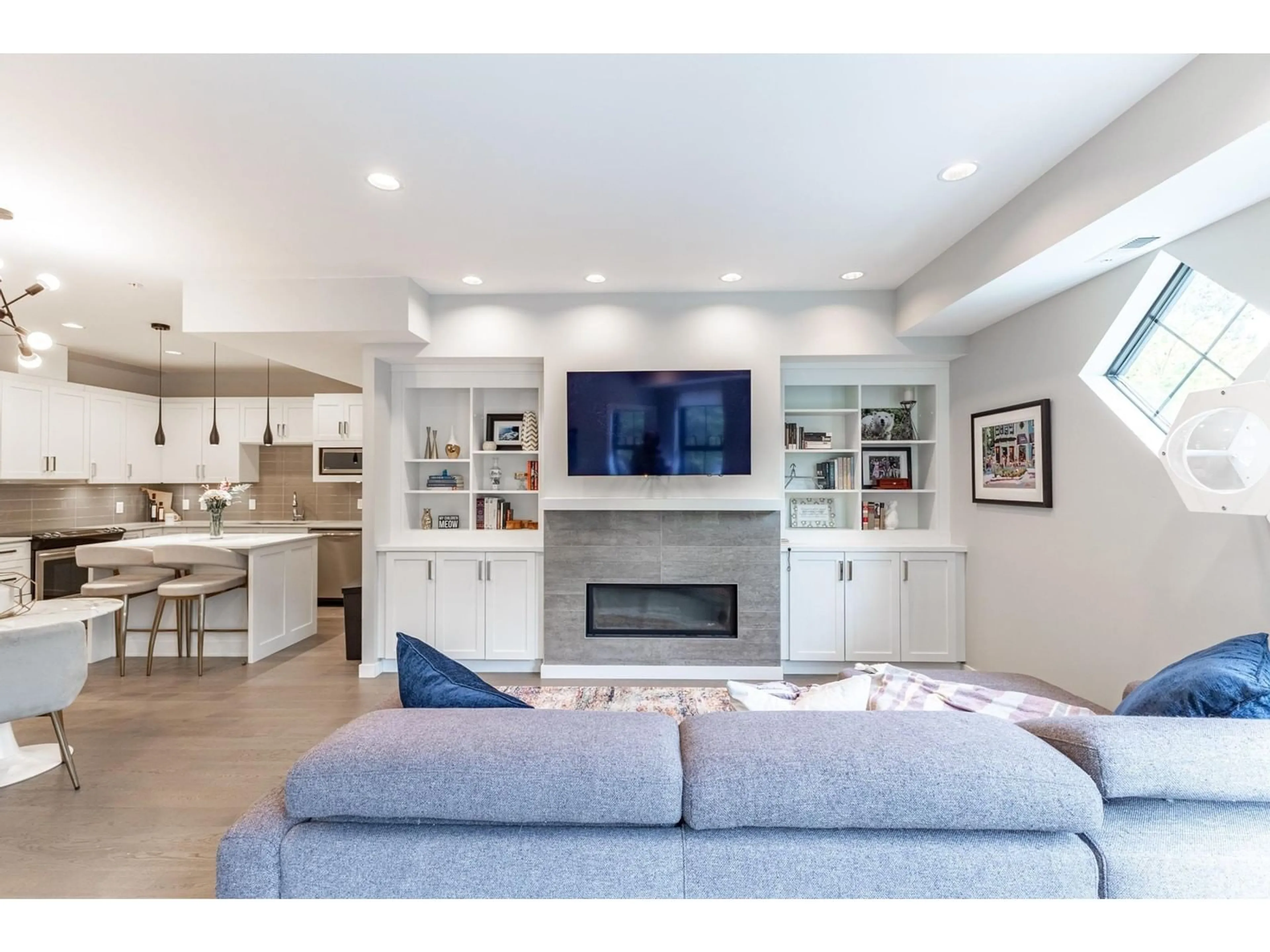 Living room, wood floors for 202 9190 CHURCH STREET, Langley British Columbia V1M2S6