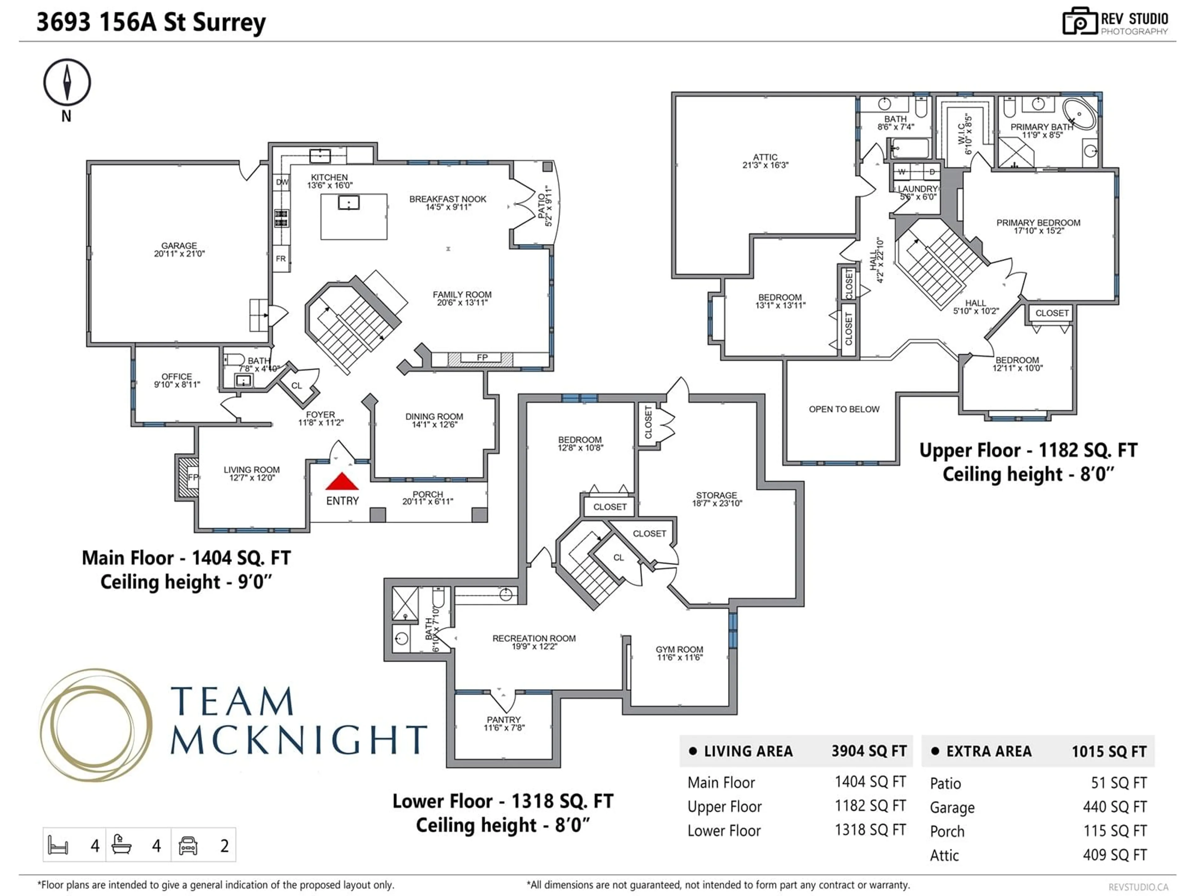 Floor plan for 3693 156A STREET, Surrey British Columbia V3Z0L4