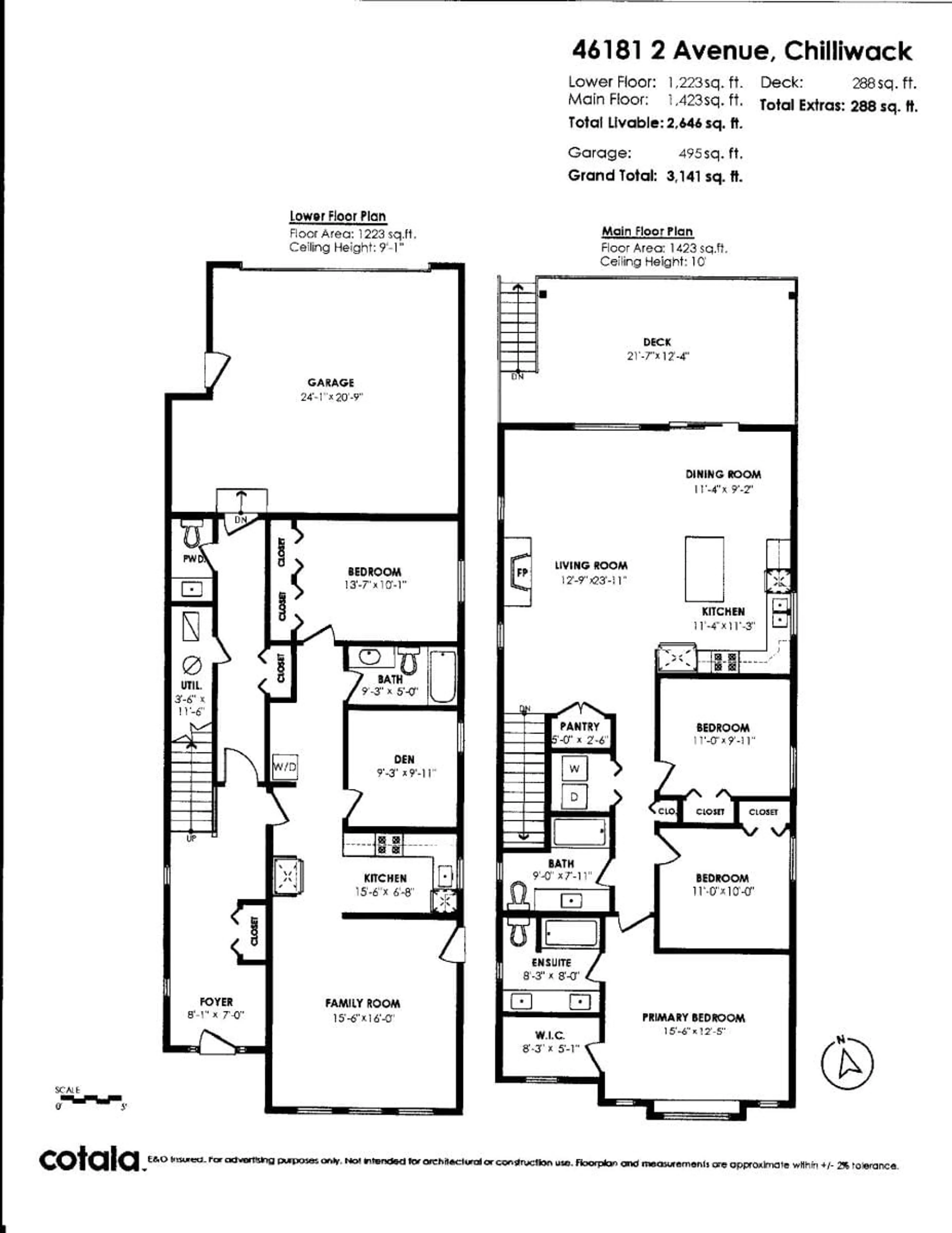 Floor plan for 46181 SECOND AVENUE, Chilliwack British Columbia V2P1S8