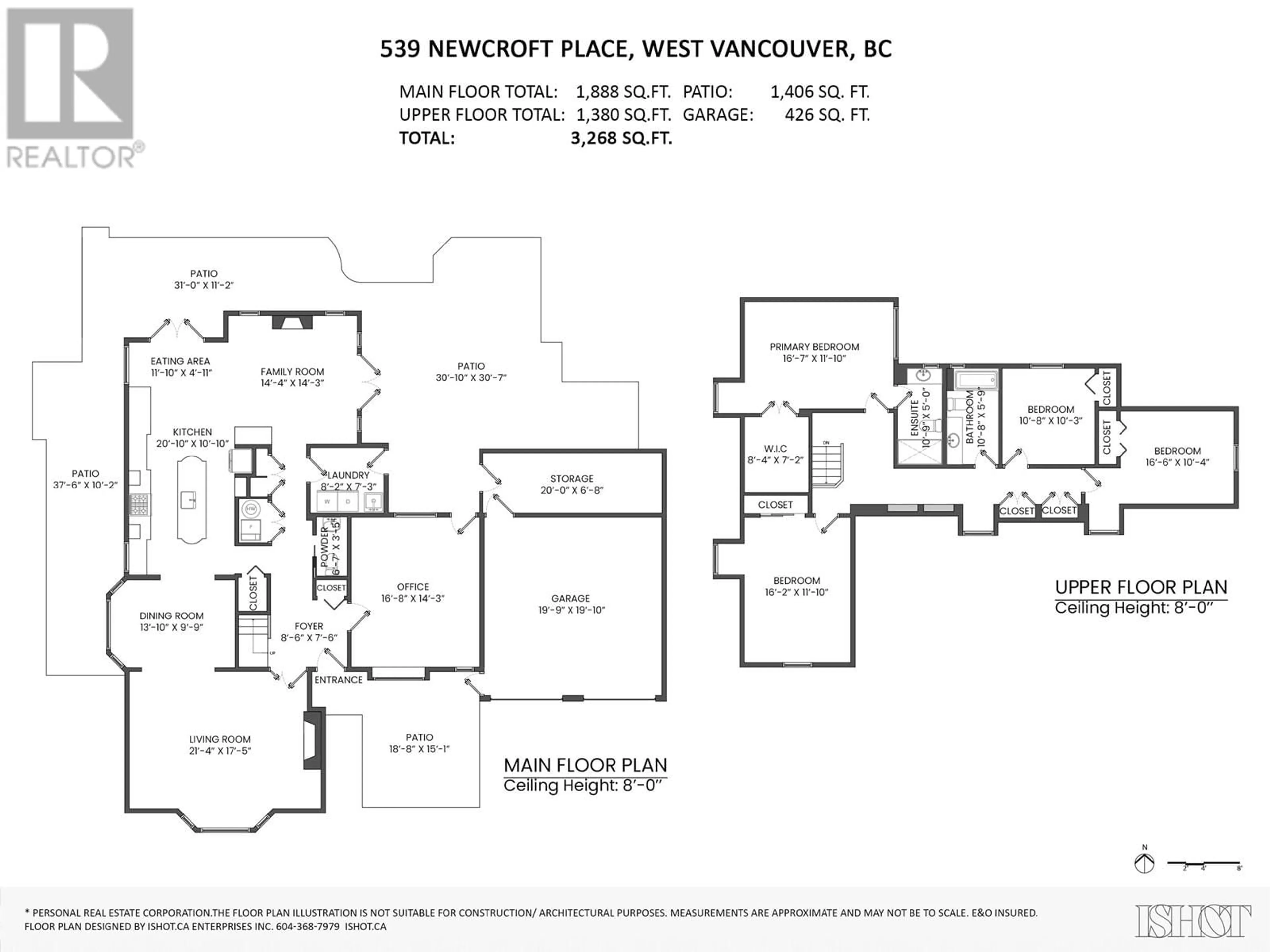 Floor plan for 539 NEWCROFT PLACE, West Vancouver British Columbia V7T1W9