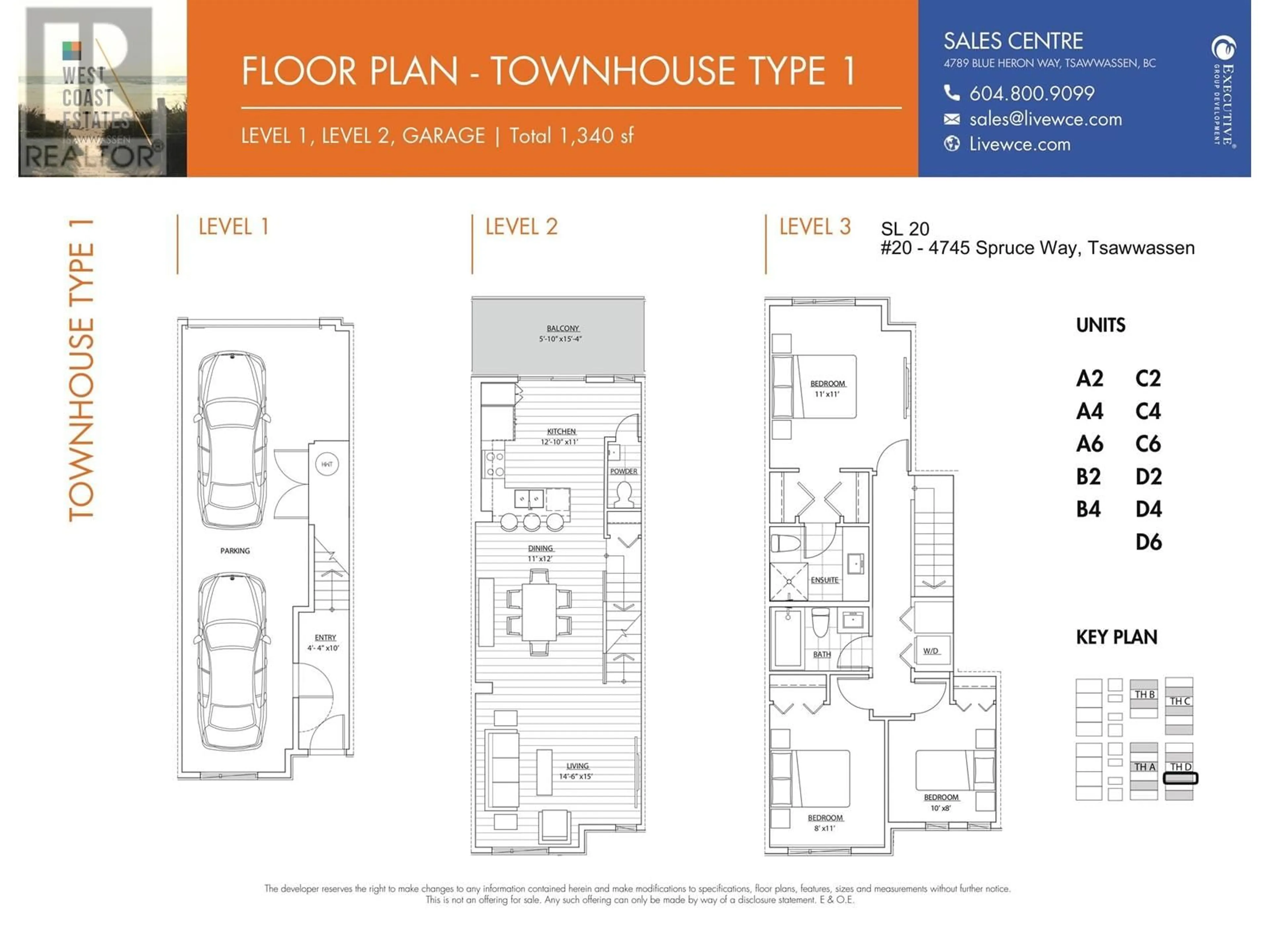 Floor plan for 20 4745 SPRUCE WAY, Tsawwassen British Columbia V4M0E8