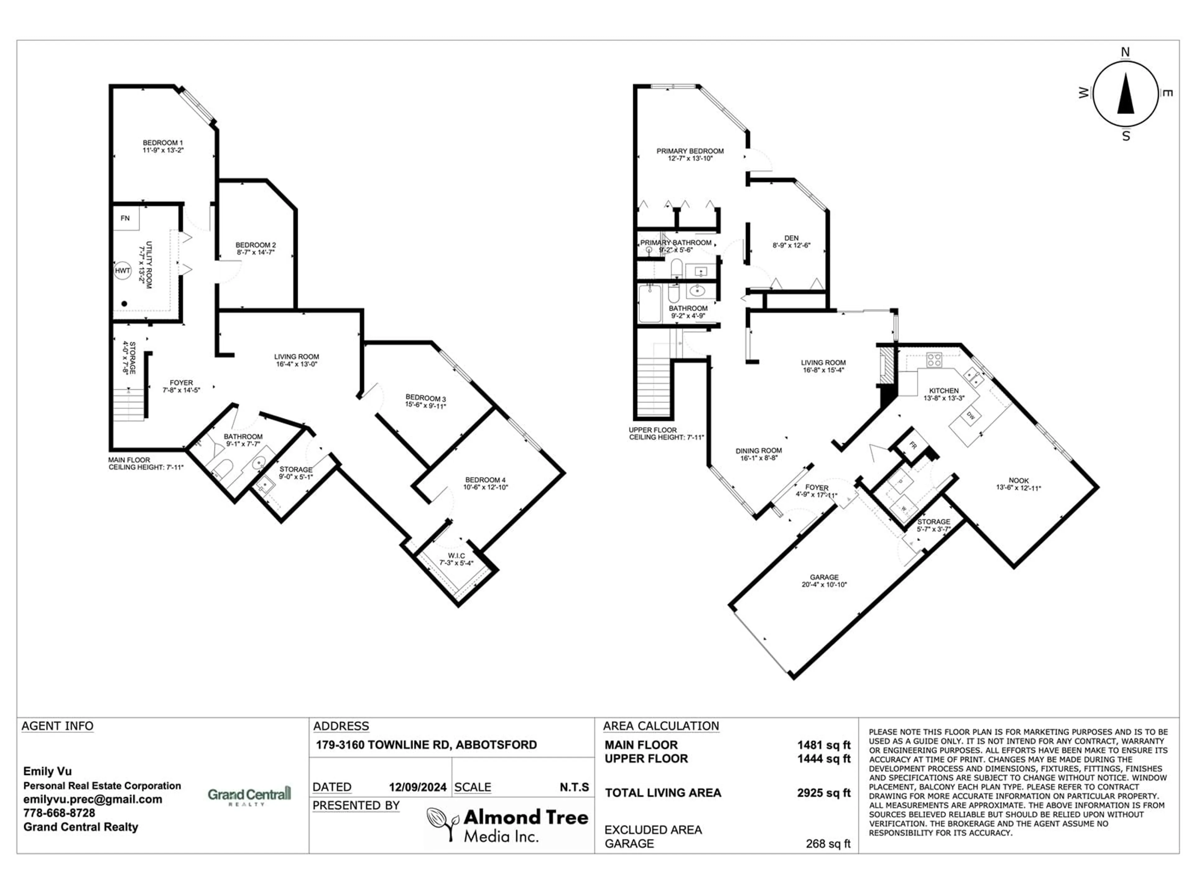 Floor plan for 179 3160 TOWNLINE ROAD, Abbotsford British Columbia V2T5P4