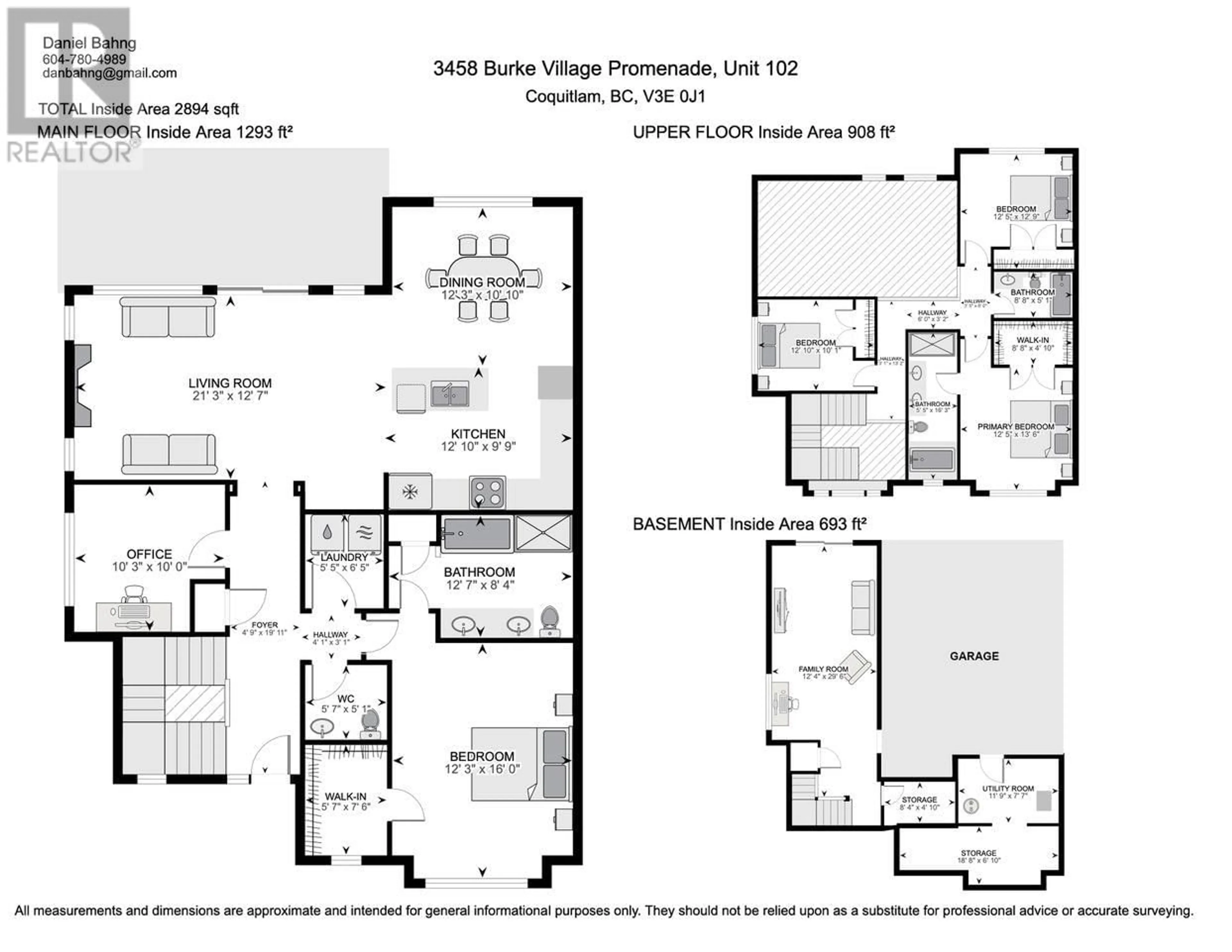 Floor plan for 102 3458 BURKE VILLAGE PROMENADE, Coquitlam British Columbia V3E0J1