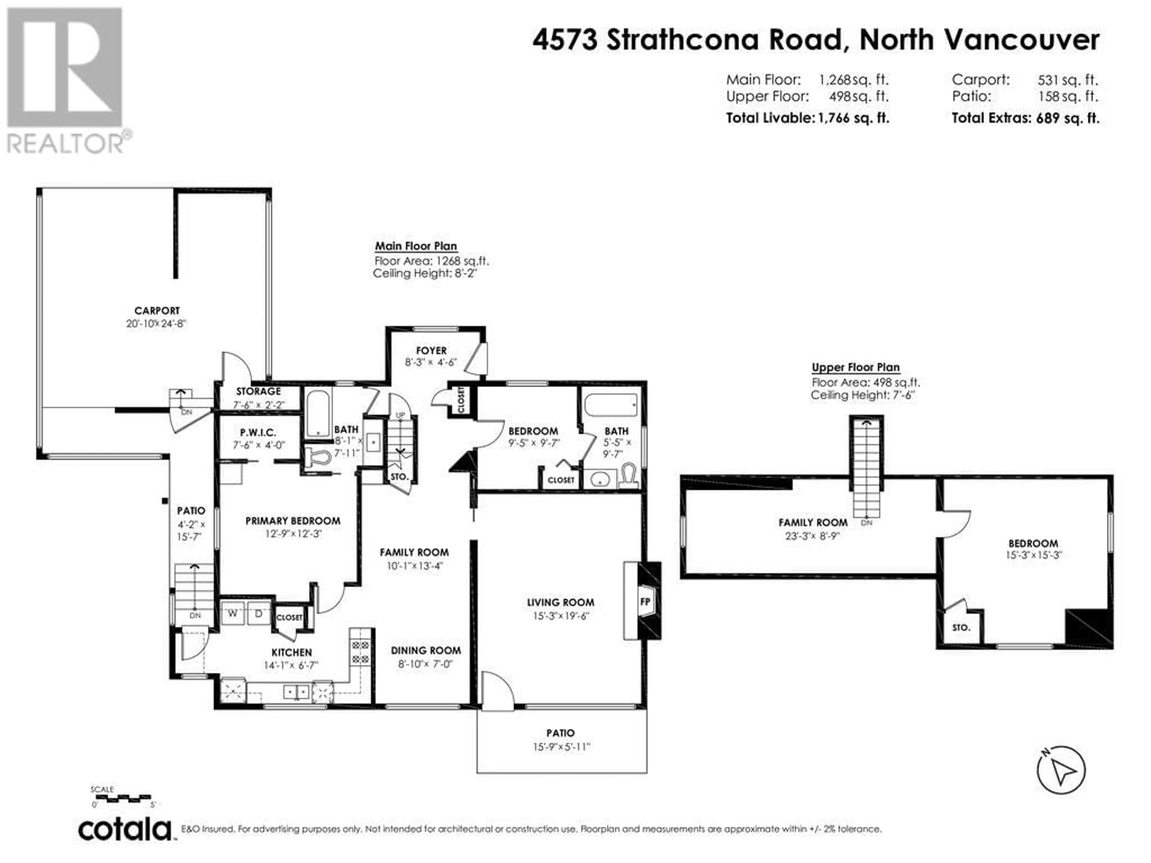 Floor plan for 4573 STRATHCONA ROAD, North Vancouver British Columbia V7G1G7