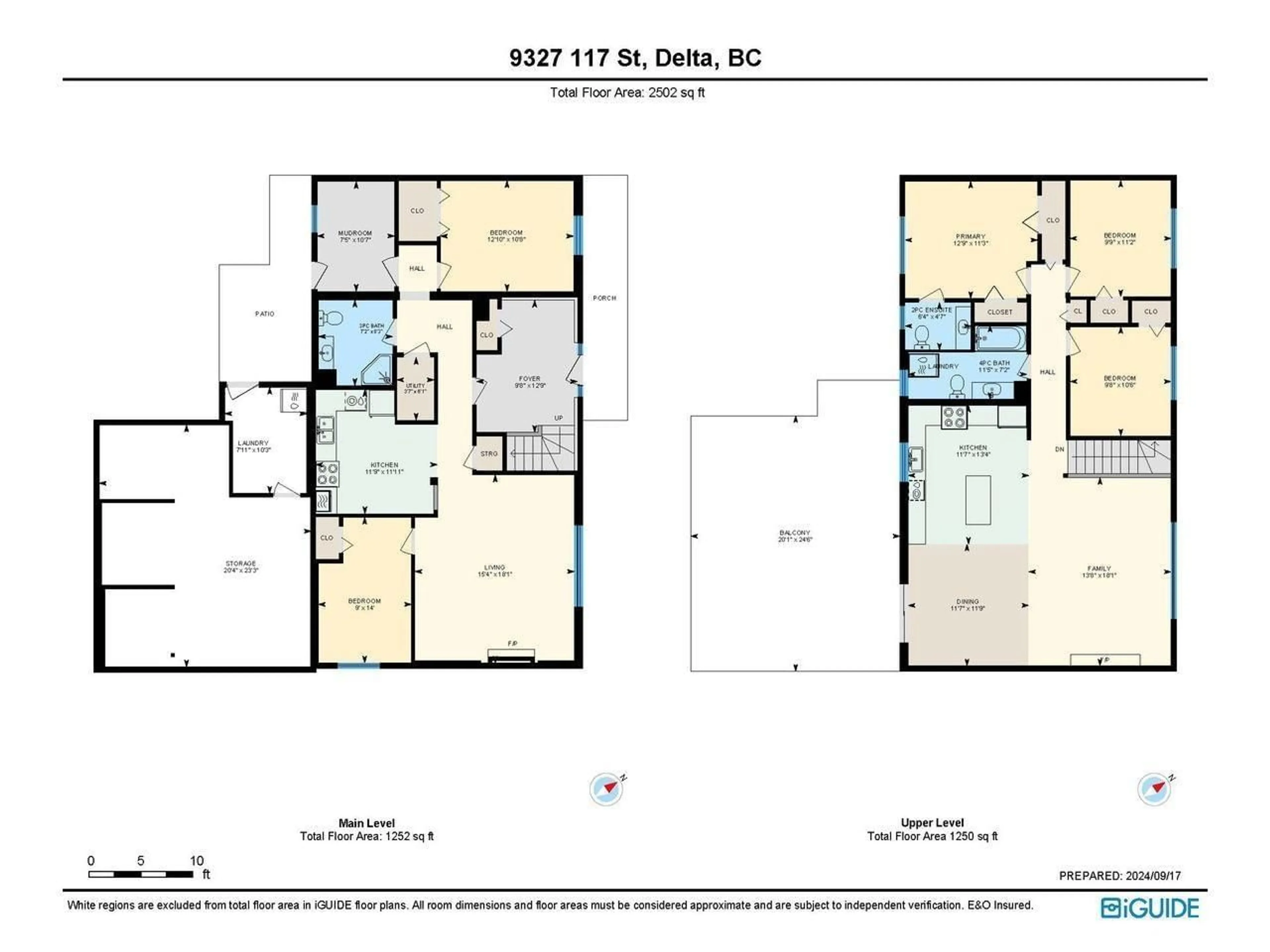 Floor plan for 9327 117 STREET, Delta British Columbia V4C6B9