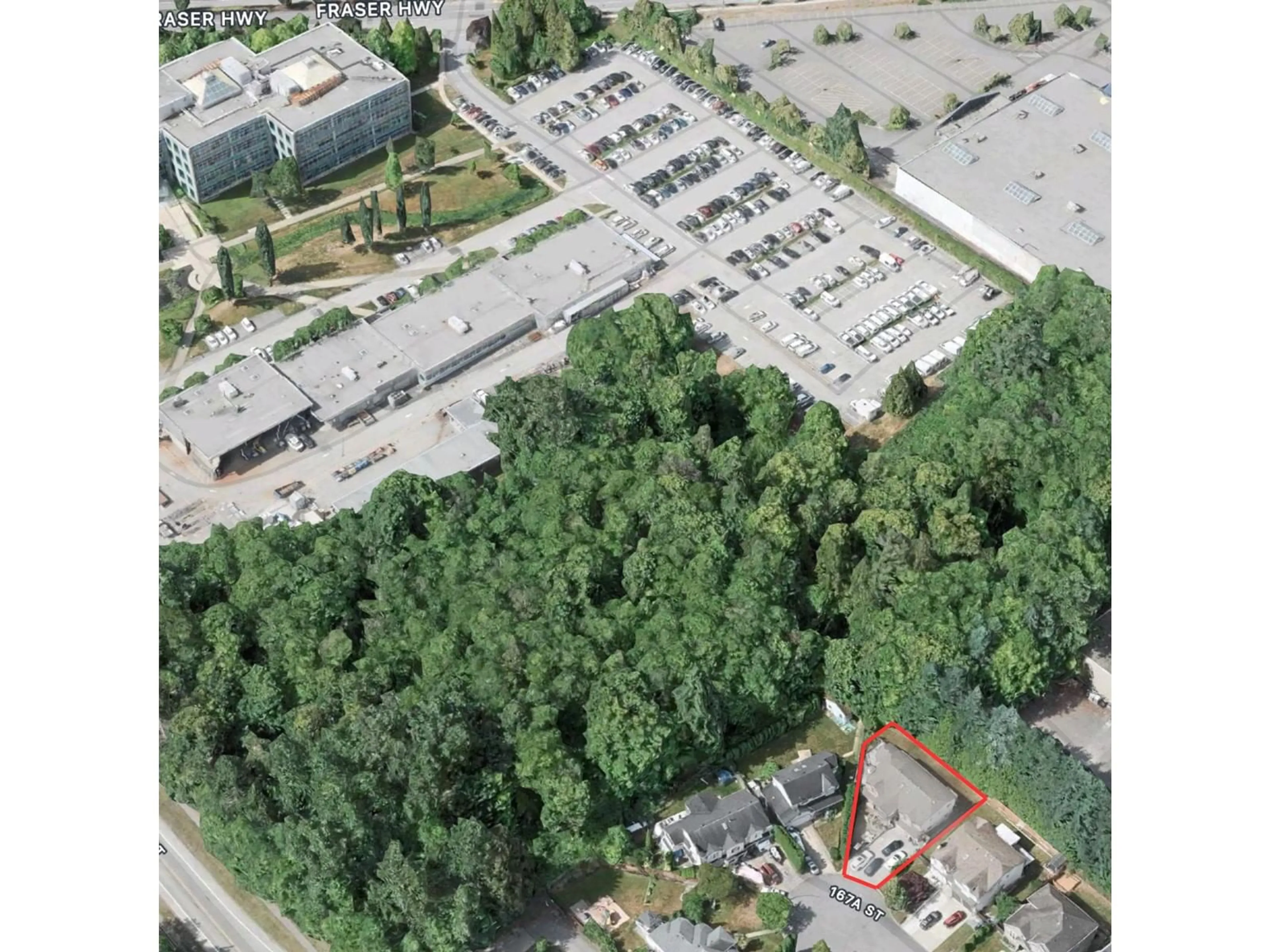 A pic from outside/outdoor area/front of a property/back of a property/a pic from drone, street for 8229 167A, Surrey British Columbia V4N3H5