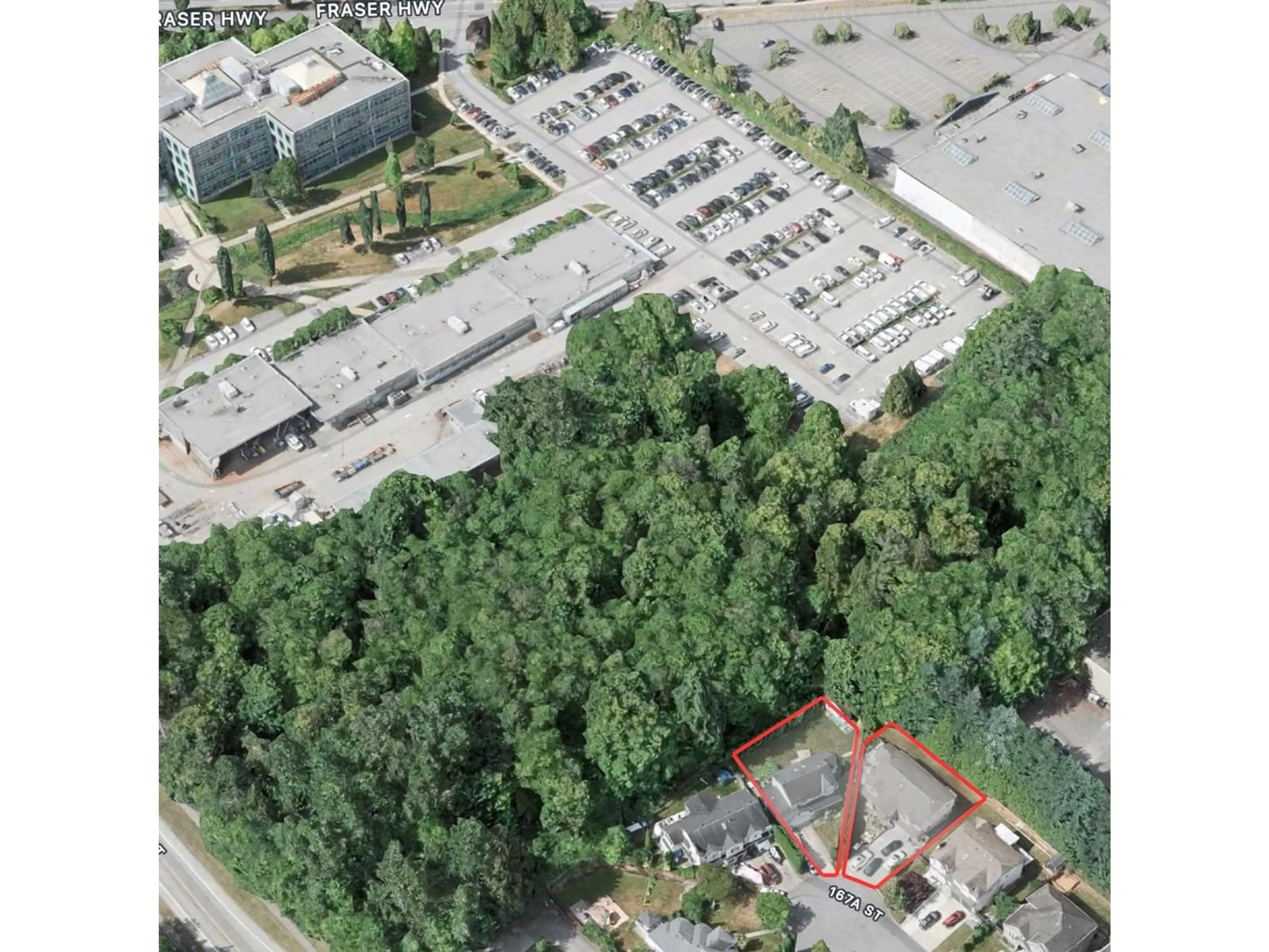 A pic from outside/outdoor area/front of a property/back of a property/a pic from drone, street for 8229 167A, Surrey British Columbia V4N3H5