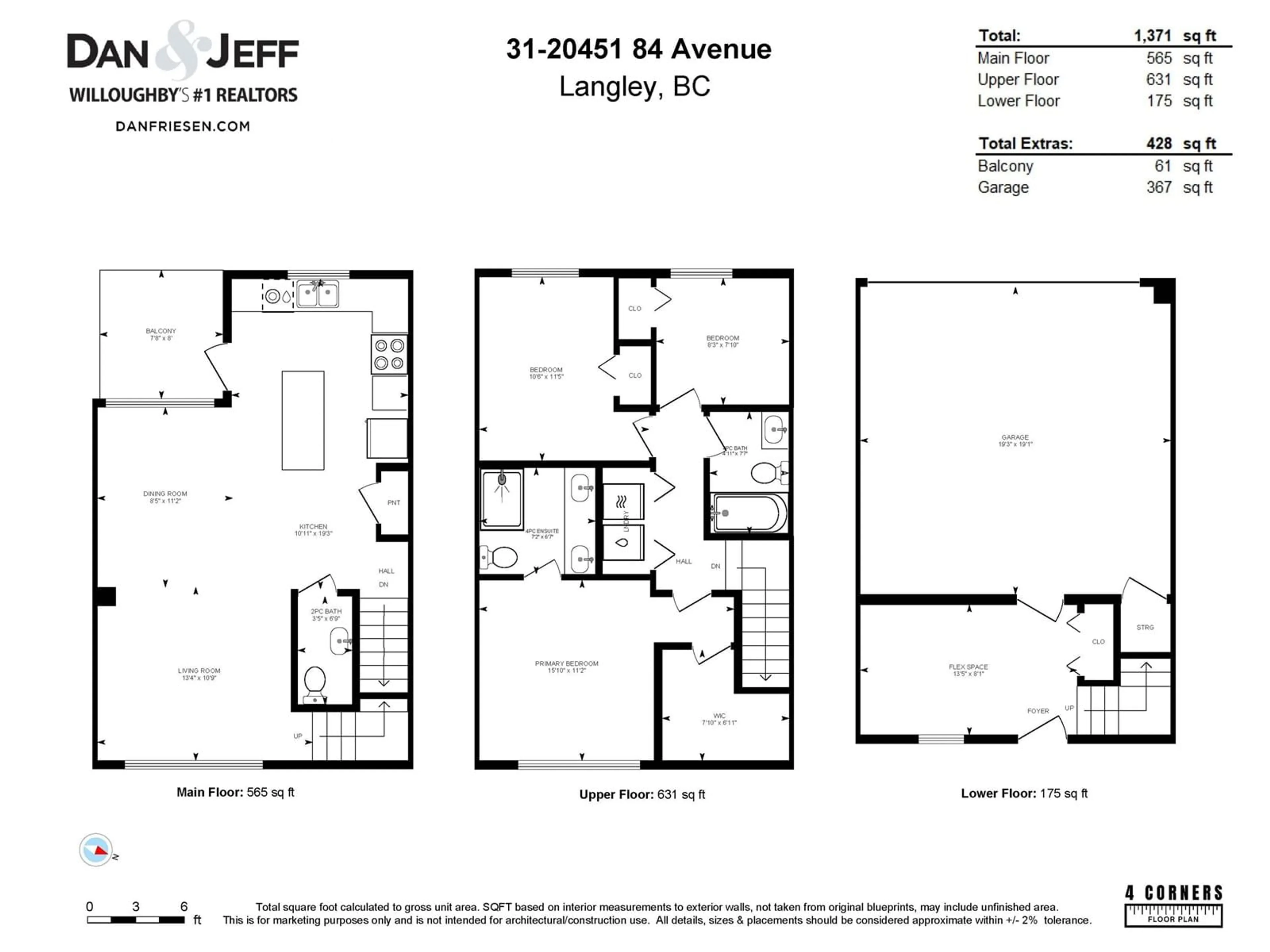 Floor plan for 31 20451 84 AVENUE, Langley British Columbia V2Y0X5