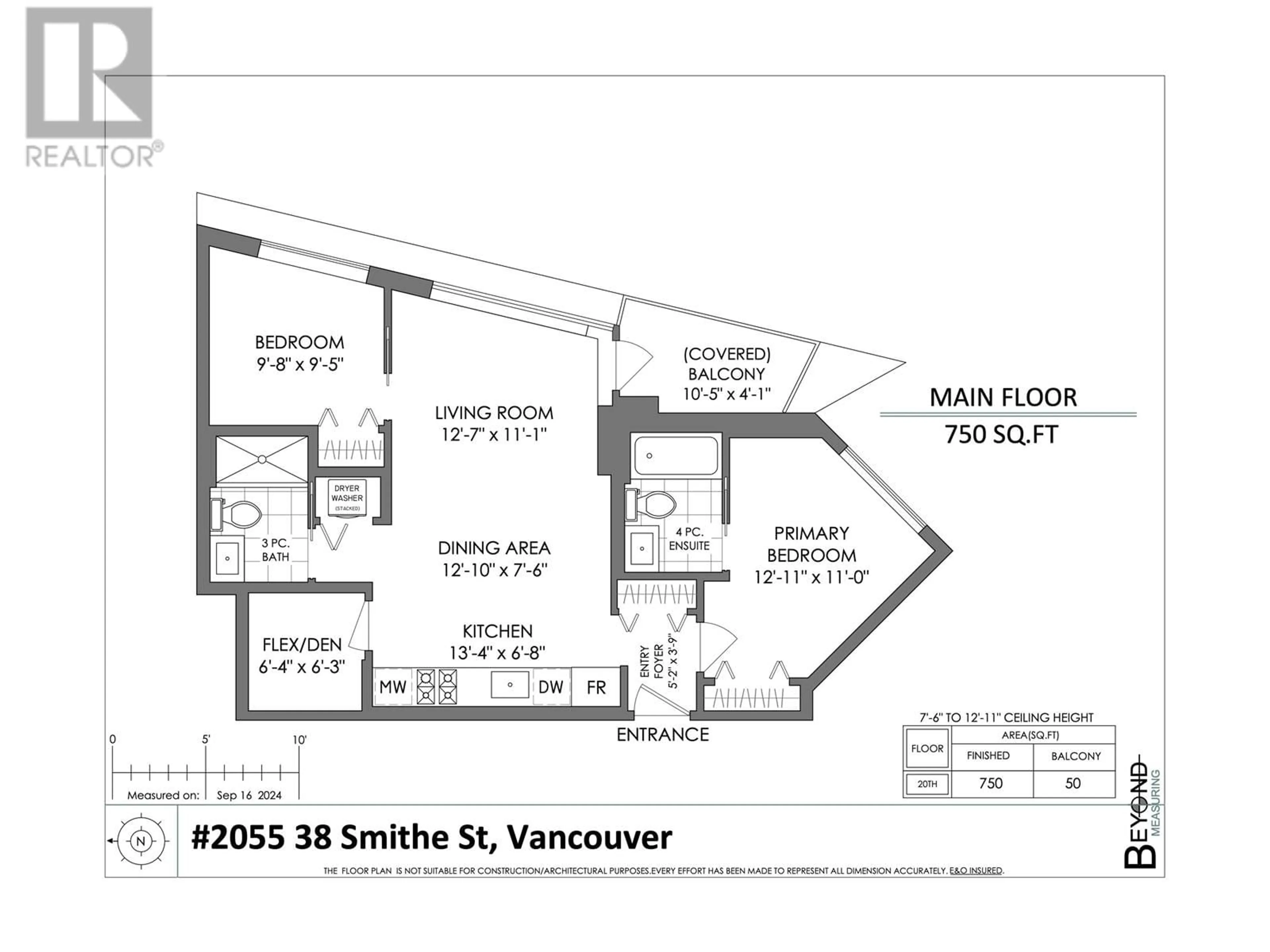 Floor plan for 2055 38 SMITHE STREET, Vancouver British Columbia V6B0P3