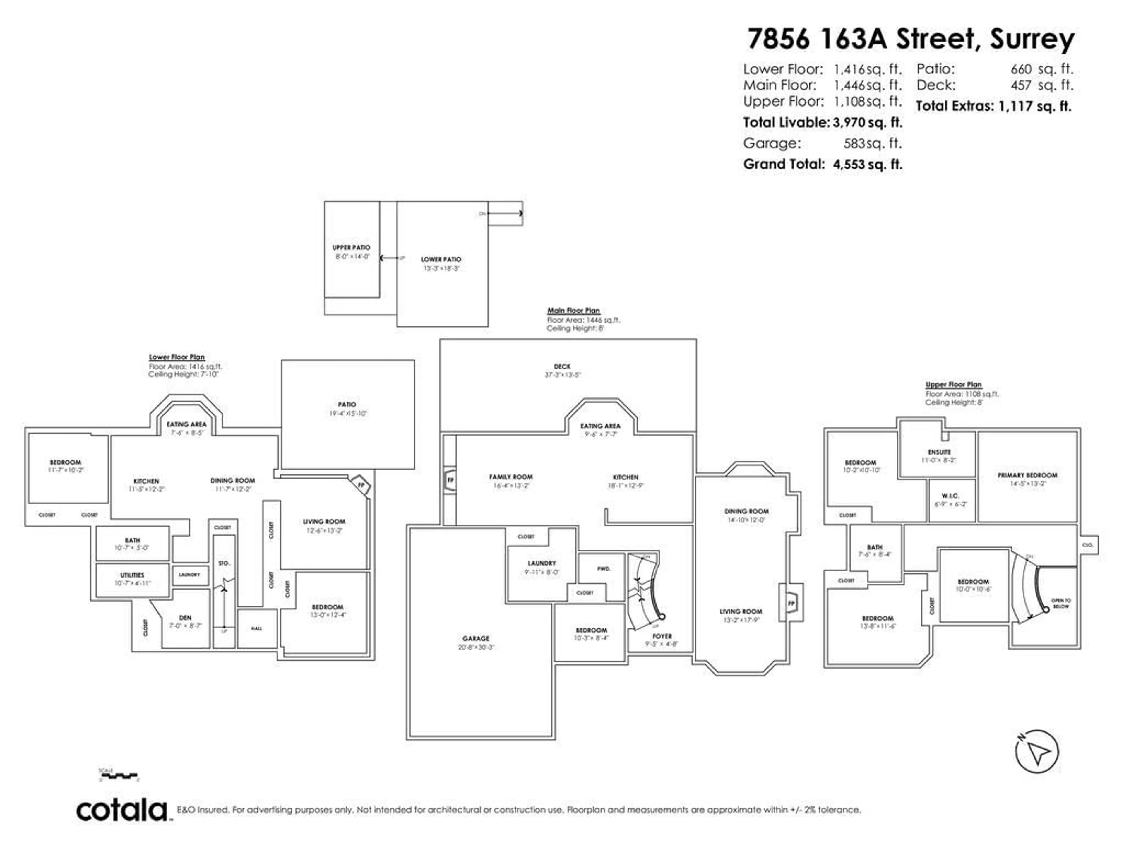 Floor plan for 7856 163A STREET, Surrey British Columbia V4N0K6