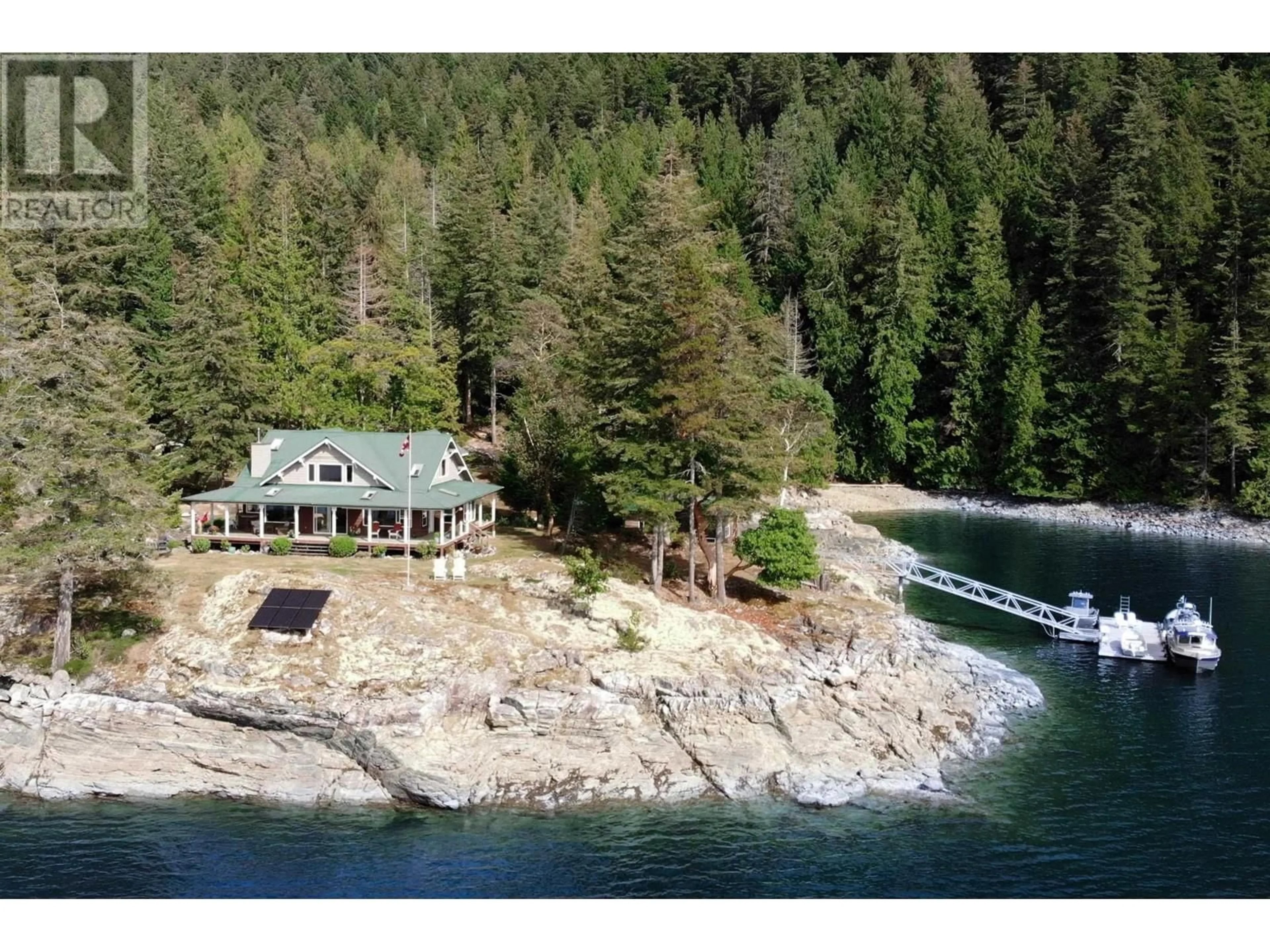 A pic from outside/outdoor area/front of a property/back of a property/a pic from drone, water/lake/river/ocean view for DL6129 NELSON ISLAND, Nelson Island British Columbia V0N0V0