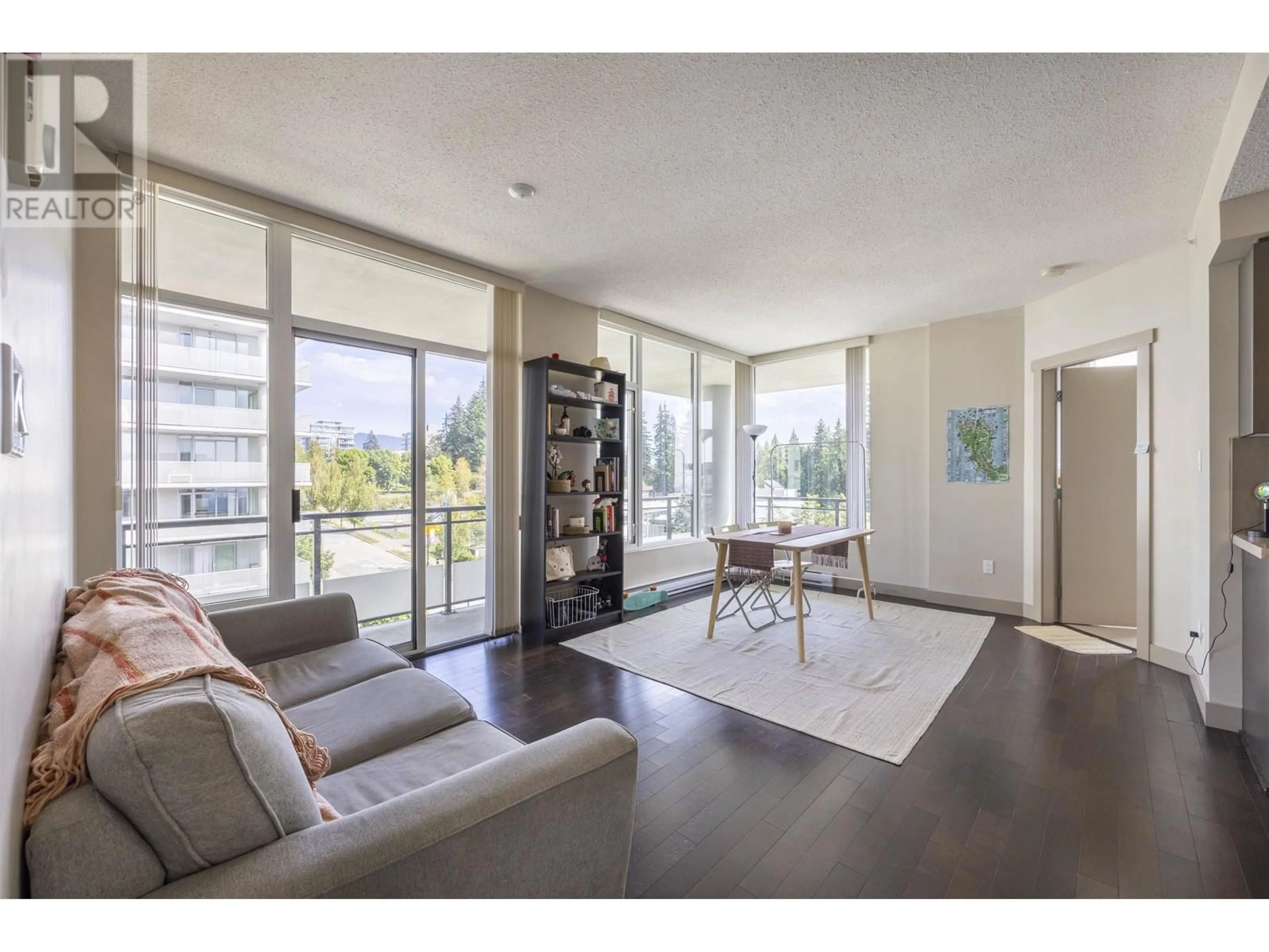 Living room, wood floors for 714 9009 CORNERSTONE MEWS, Burnaby British Columbia V5A0B9