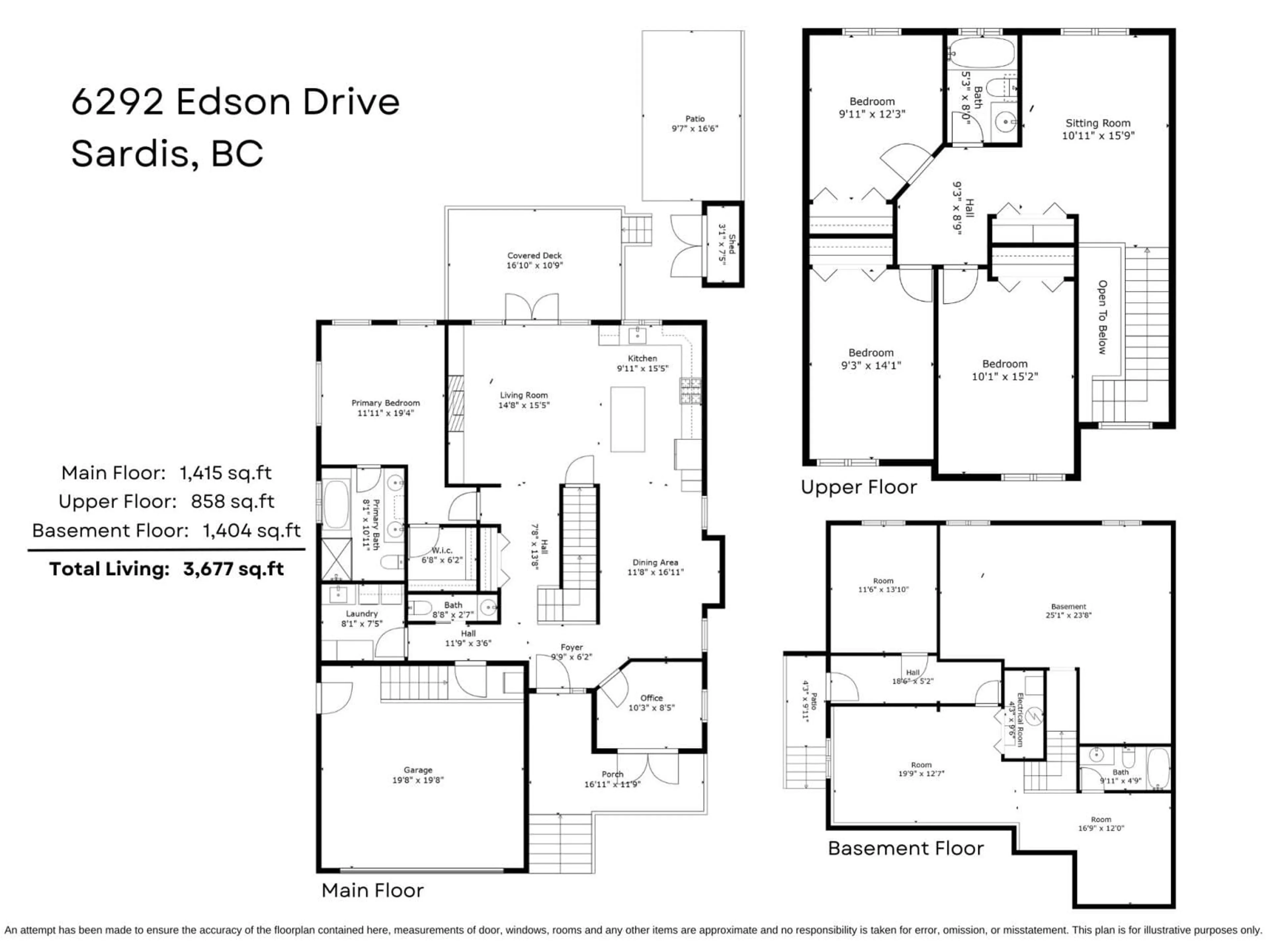 Floor plan for 6292 EDSON DRIVE, Chilliwack British Columbia V2R4C2