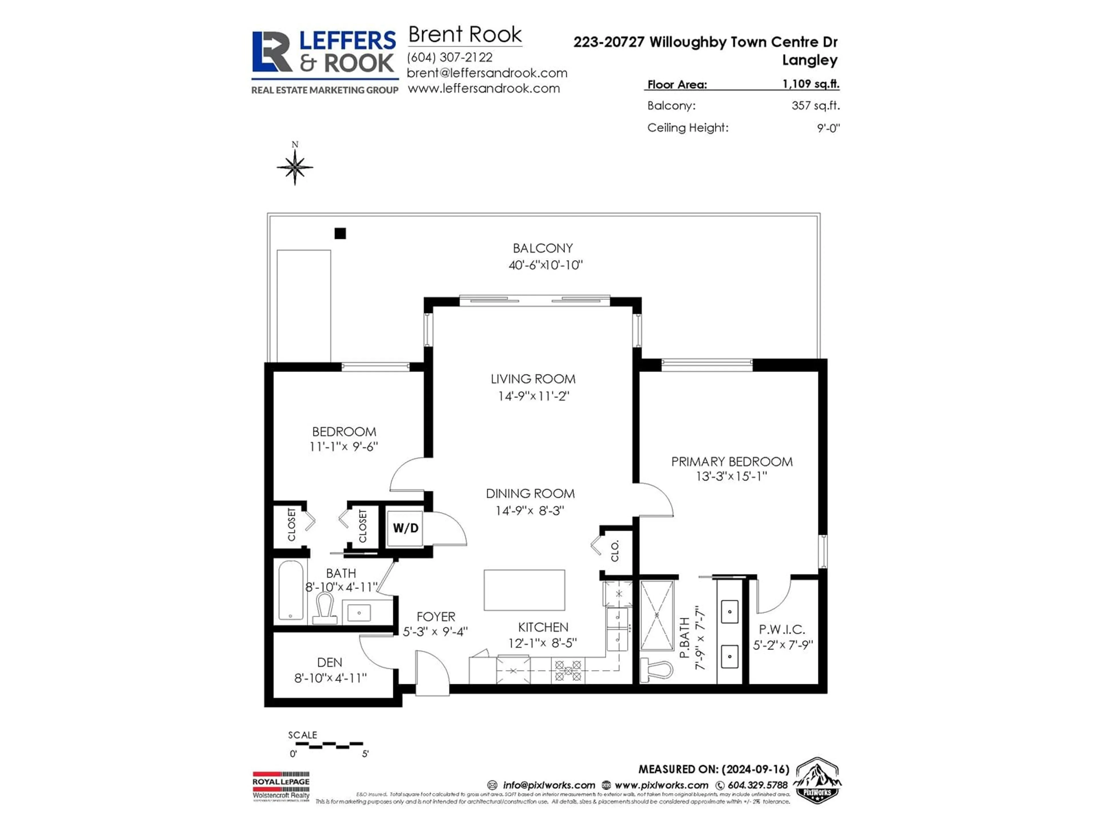 Floor plan for A223 20727 WILLOUGHBY TOWN CENTRE DRIVE, Langley British Columbia V2Y3N1