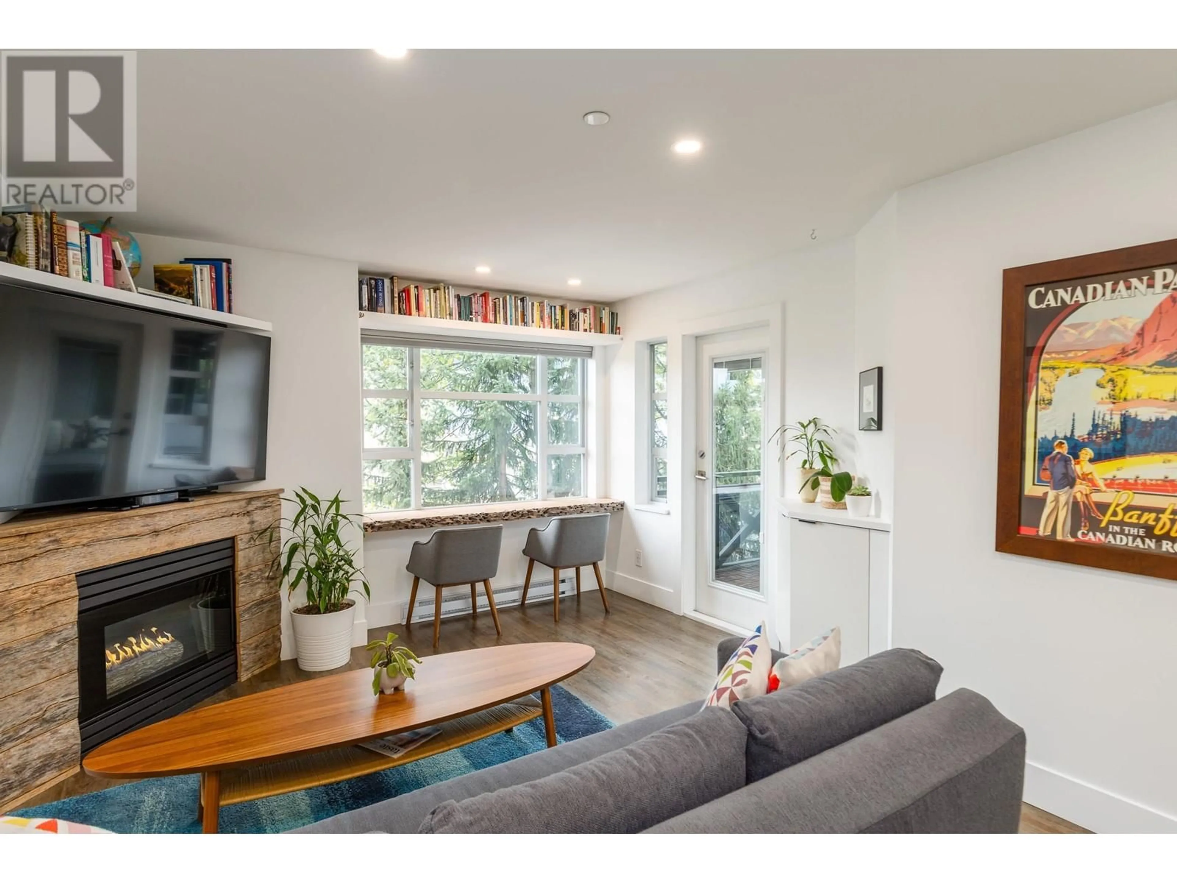 Living room, wood floors for 309 4360 LORIMER ROAD, Whistler British Columbia V8E1A5