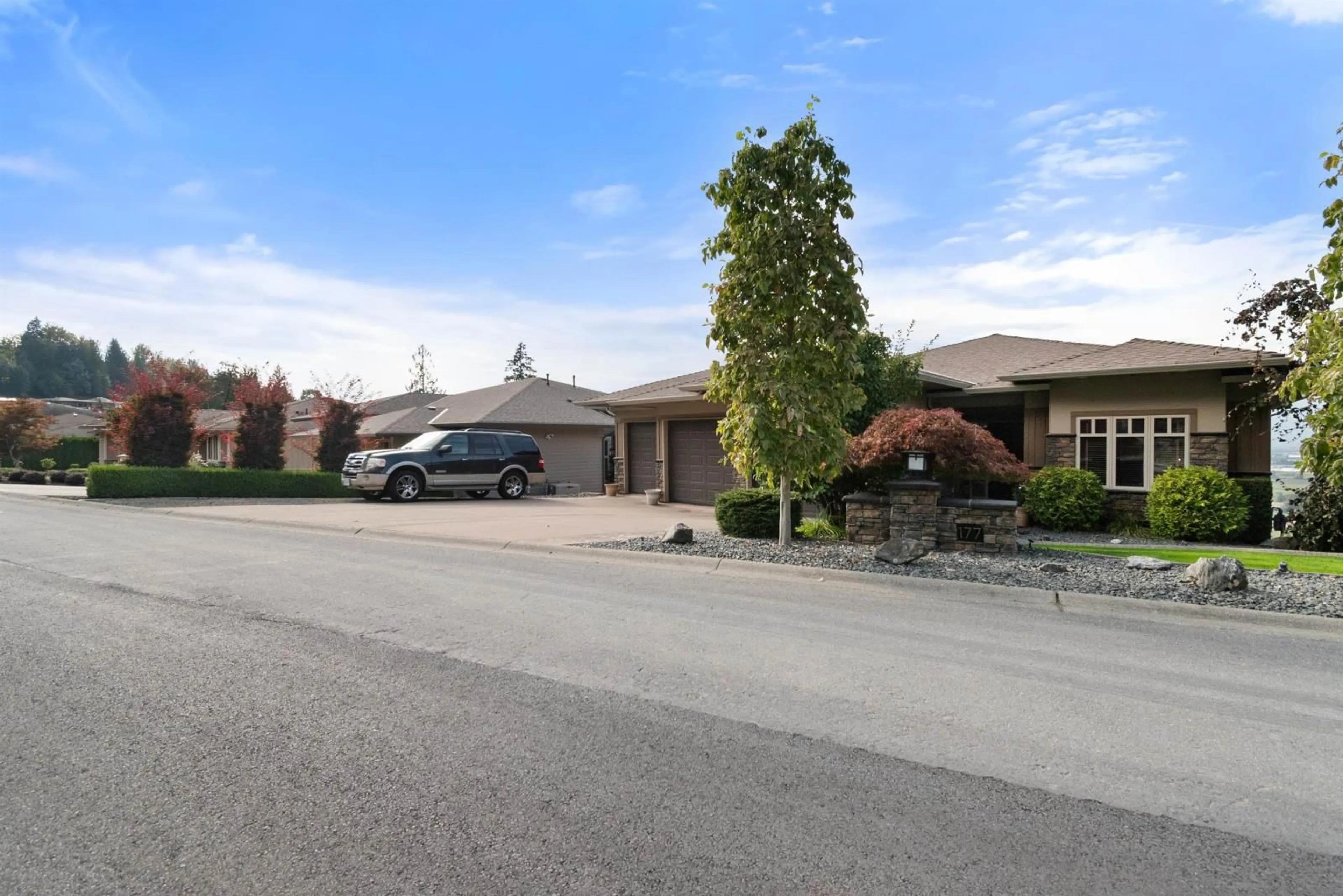 Frontside or backside of a home, the street view for 177 51075 FALLS COURT, Chilliwack British Columbia V4Z1K7