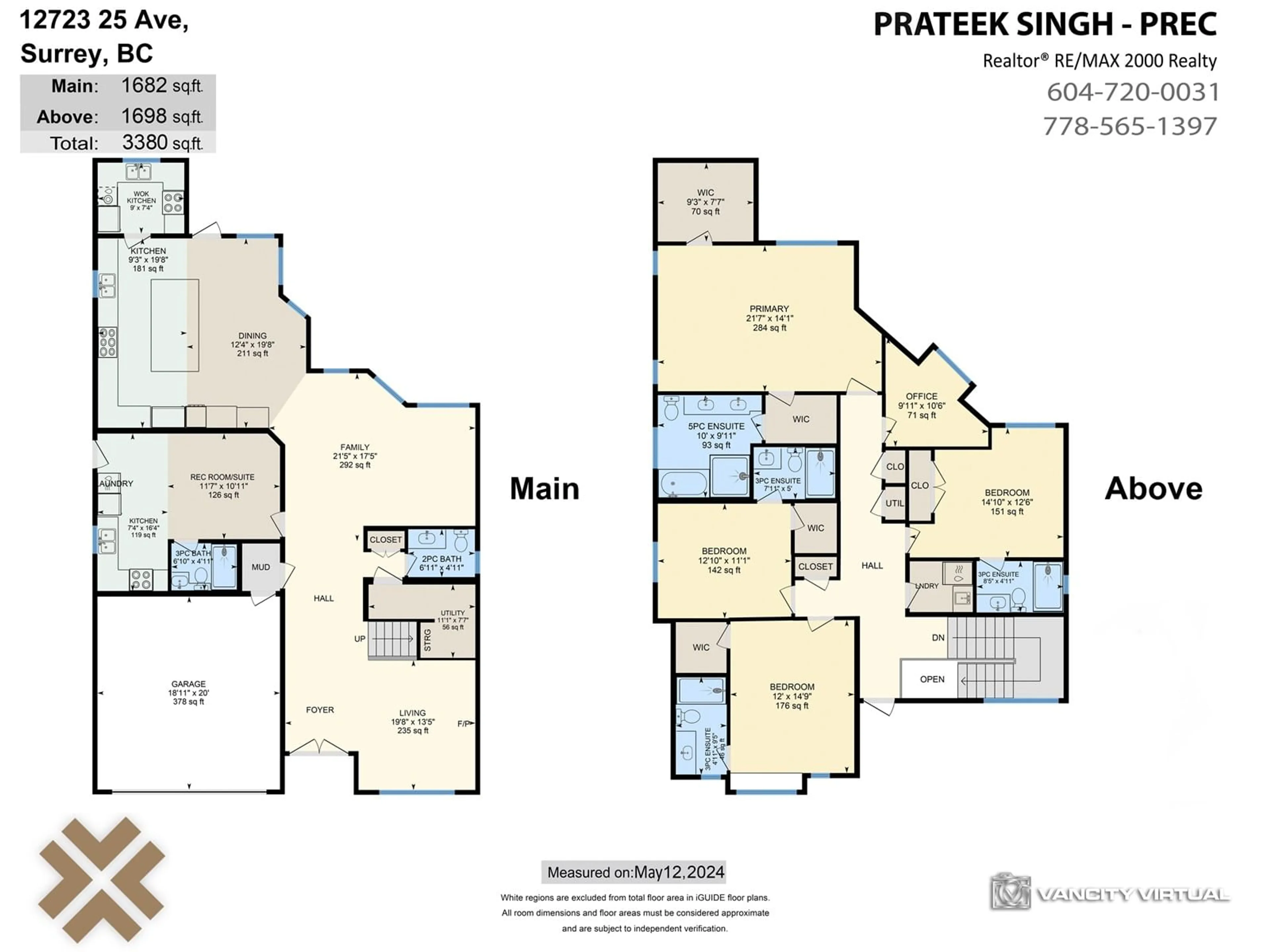 Floor plan for 12723 25 AVENUE, Surrey British Columbia V4A2K5