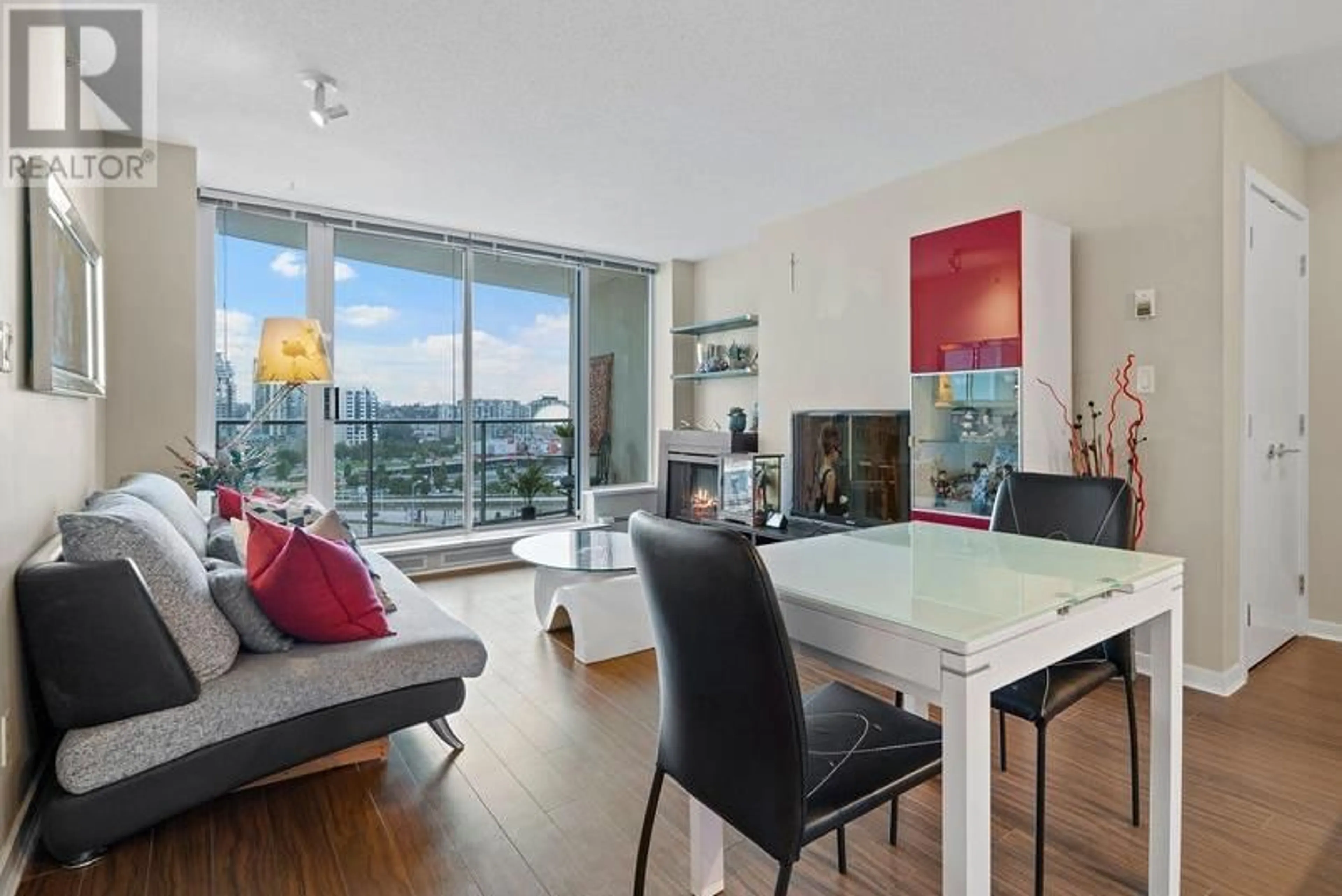 Living room, wood floors for 1503 689 ABBOTT STREET, Vancouver British Columbia V6B0J2