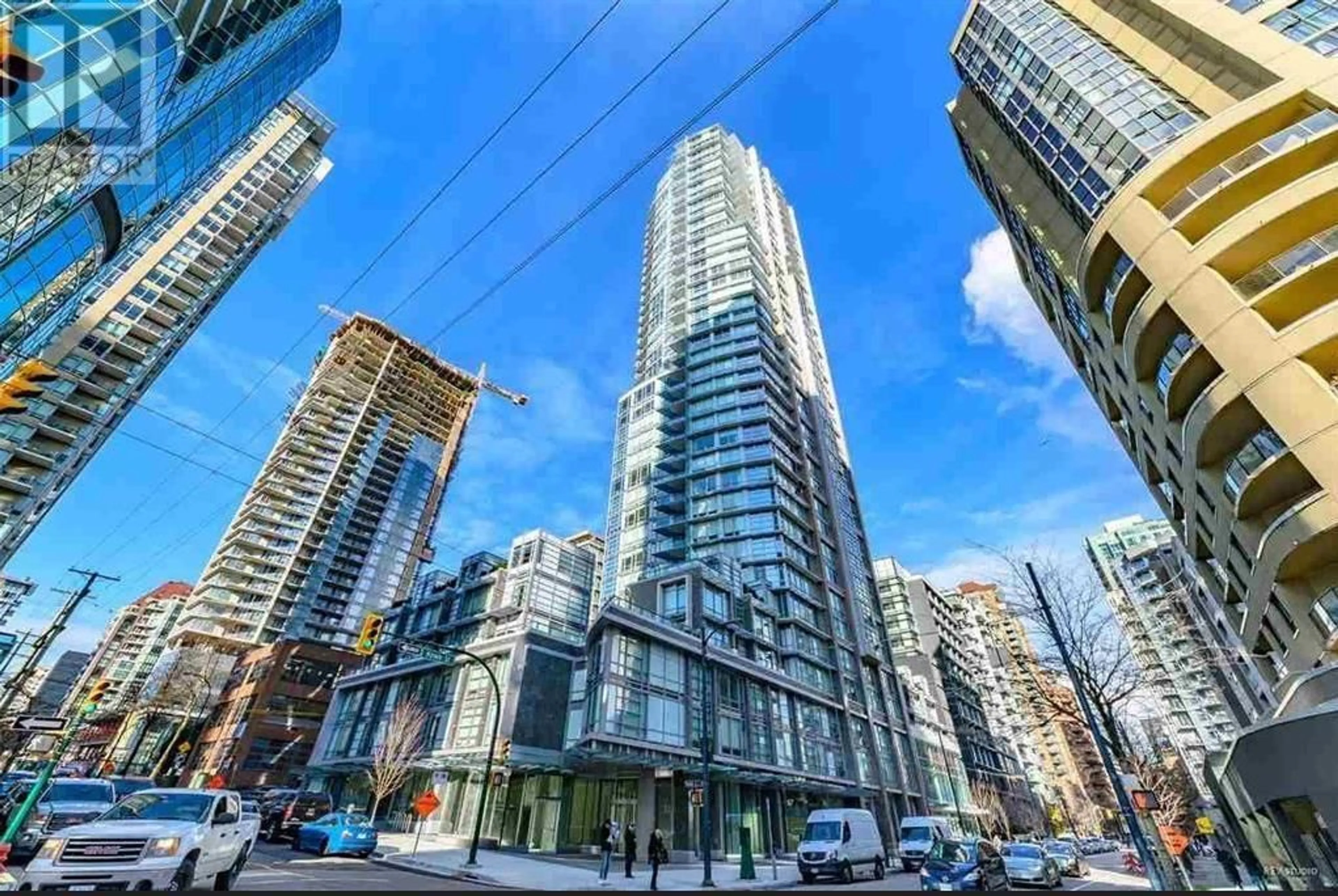 A pic from exterior of the house or condo, the view of city buildings for 3607 1283 HOWE STREET, Vancouver British Columbia V6Z0E3