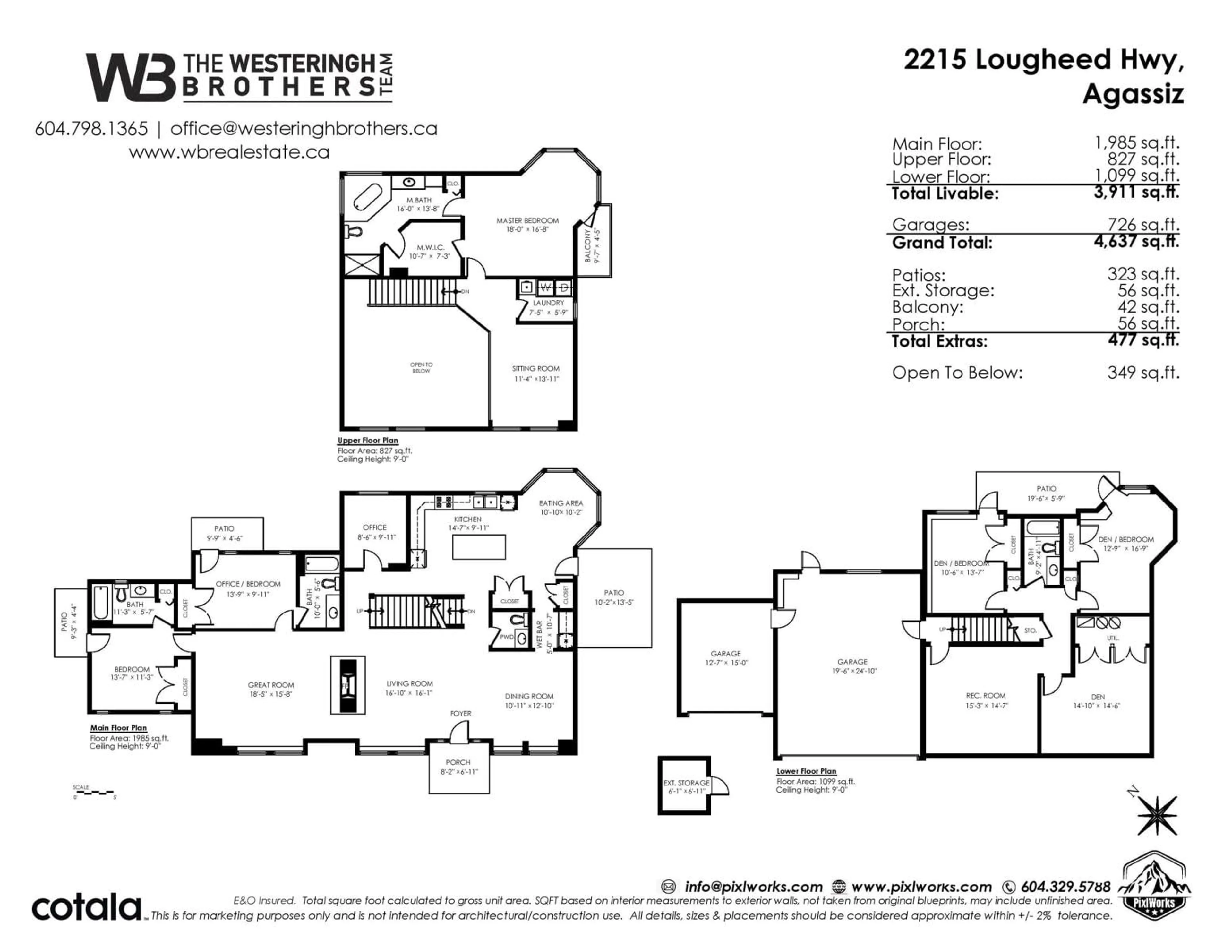 Floor plan for 2215 LOUGHEED HIGHWAY, Agassiz British Columbia V0M1A1