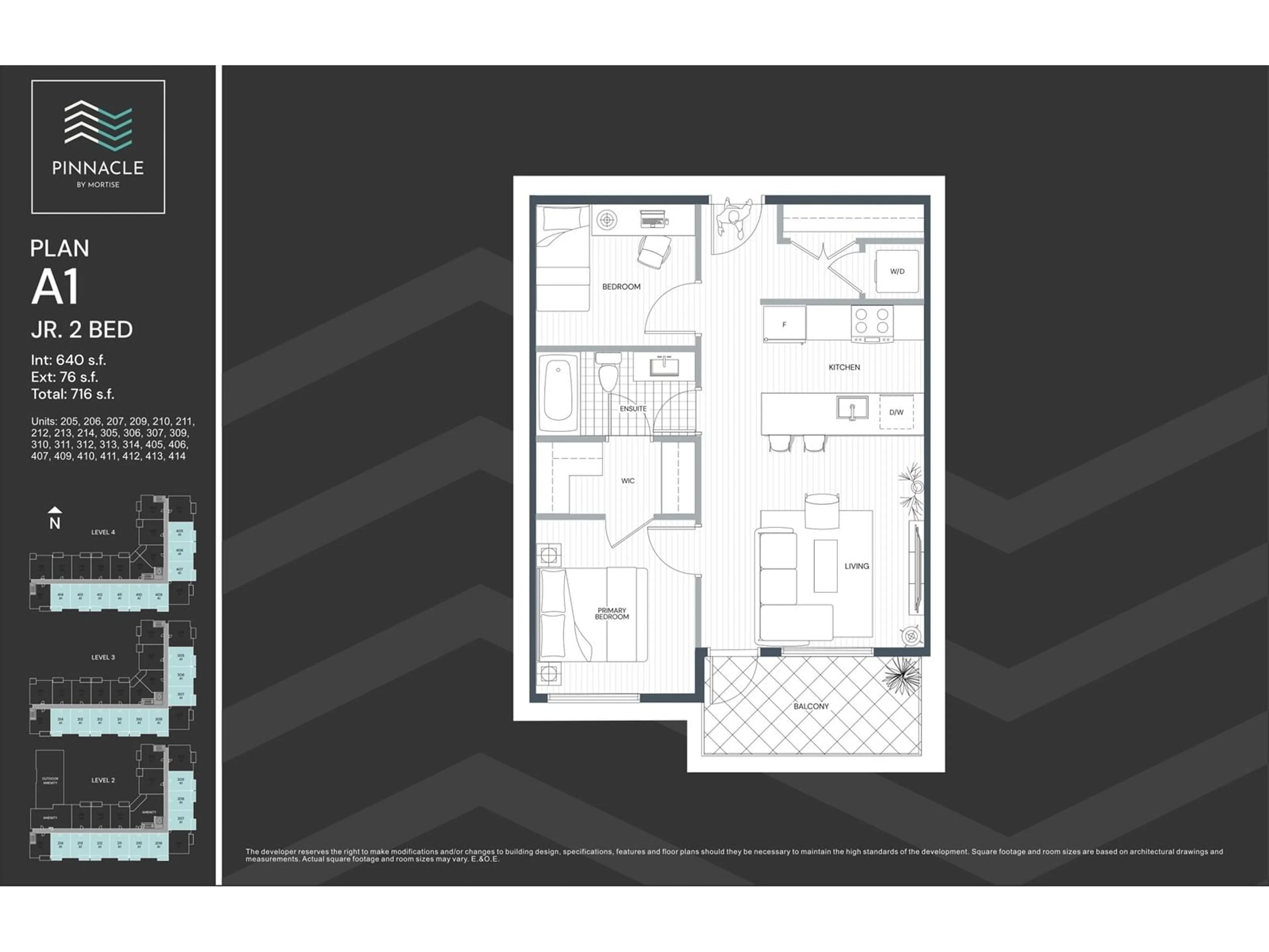 Floor plan for 205 1609 160 AVENUE, Surrey British Columbia V0V0V0