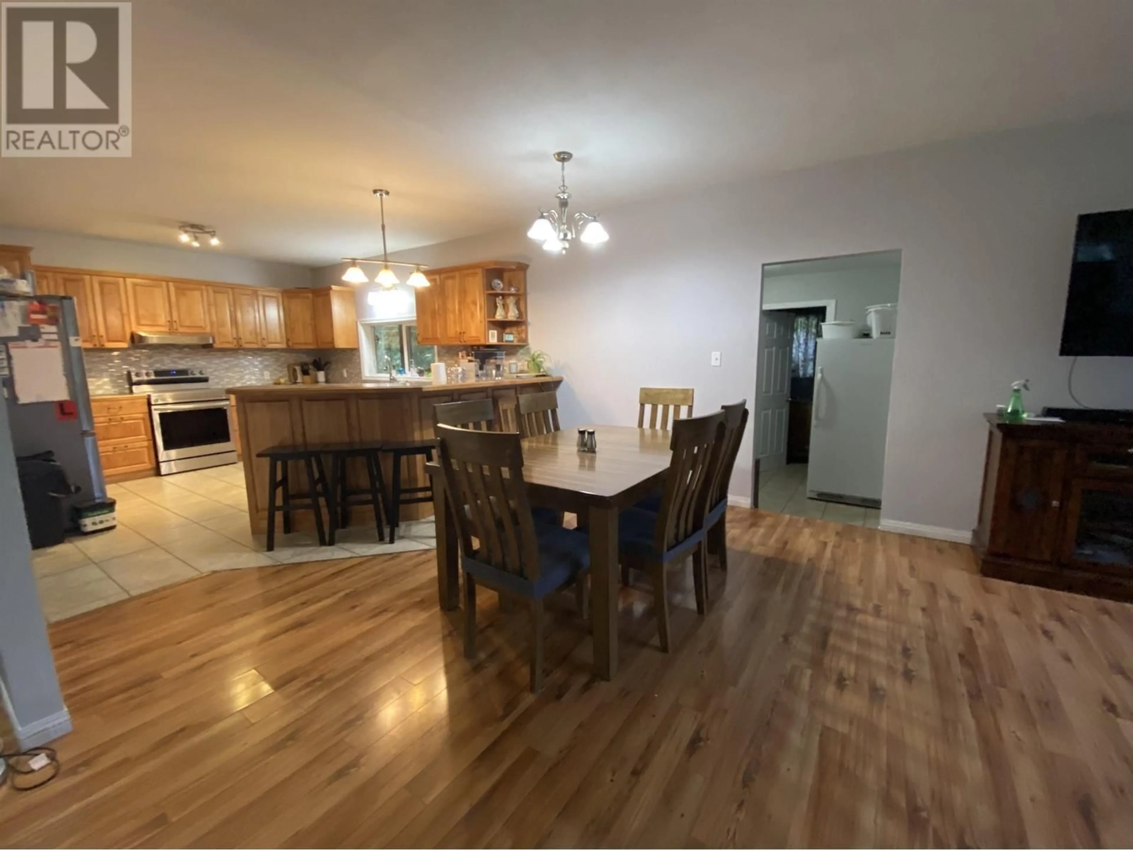 Dining room, wood floors, cottage for 2508 BRAUNS ROAD, Terrace British Columbia V8G3J6