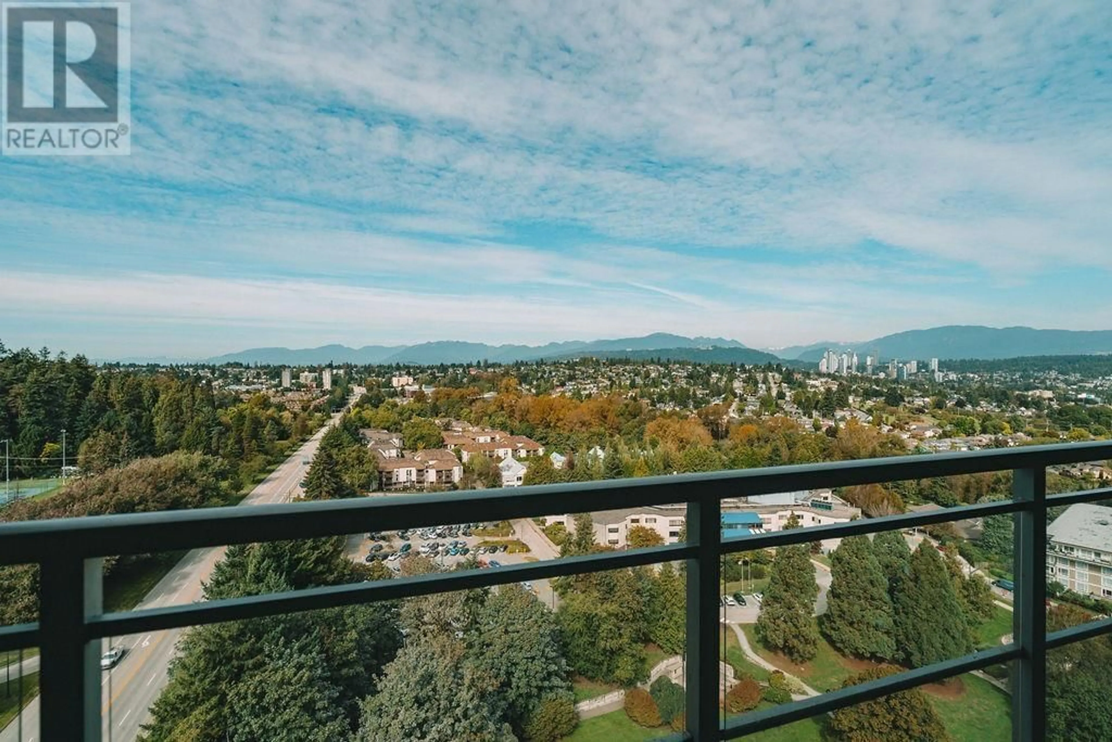 Balcony in the apartment, the view of mountain for 2506 280 ROSS DRIVE, New Westminster British Columbia V3L0C2