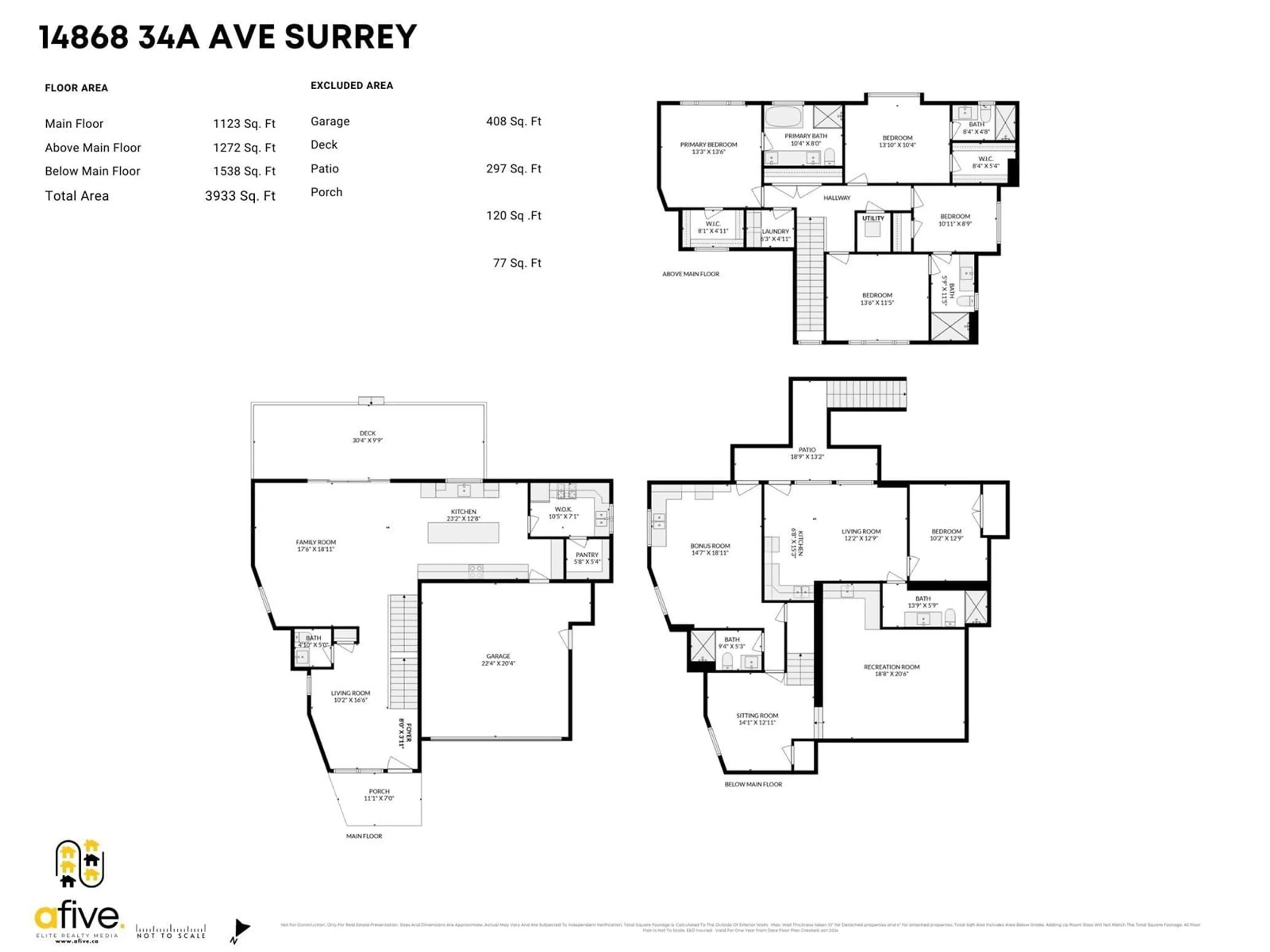 Floor plan for 14868 34A AVENUE, Surrey British Columbia V4P0B7