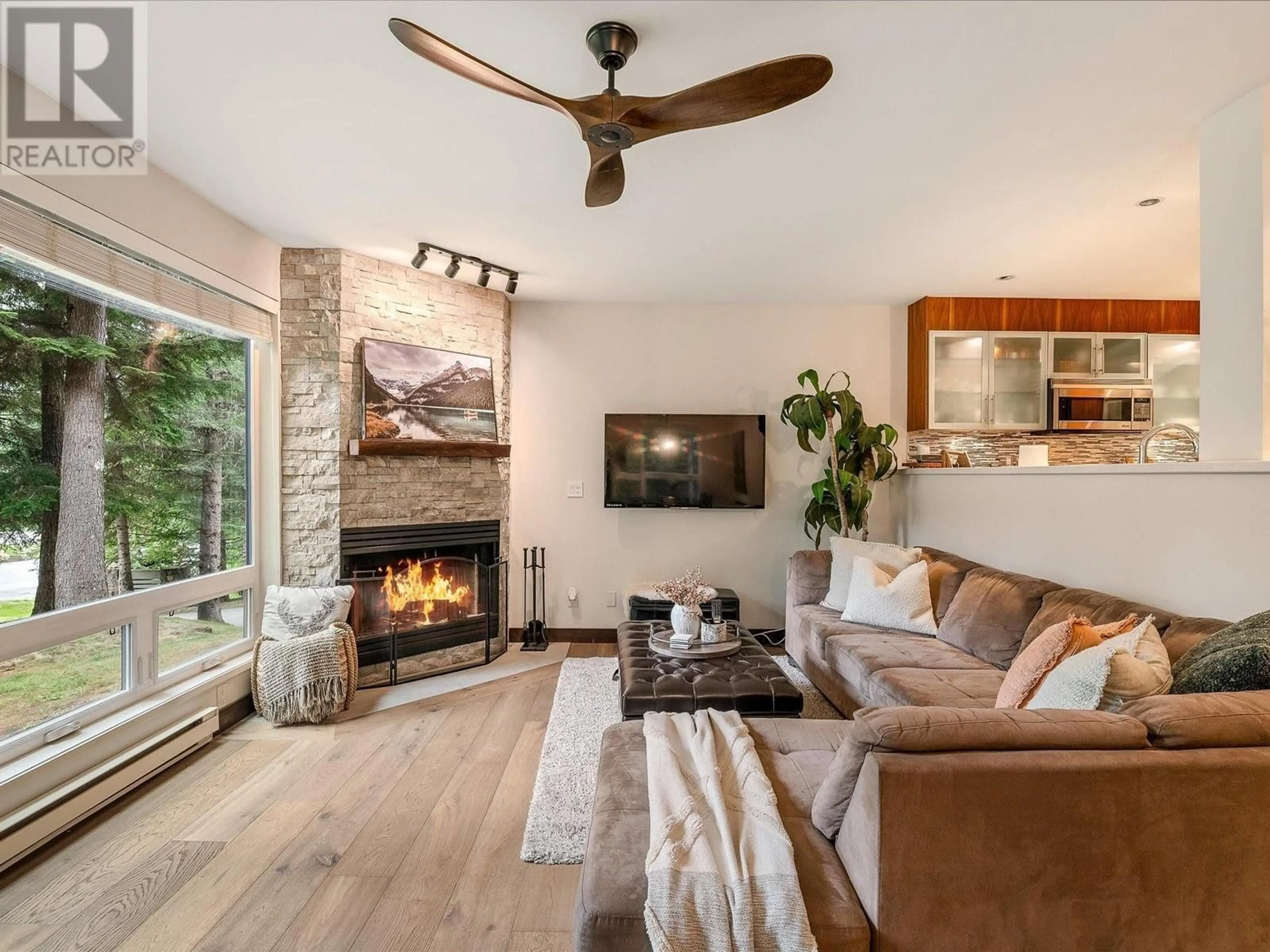 Living room, wood floors for 19 4645 BLACKCOMB WAY, Whistler British Columbia V8E0Y7