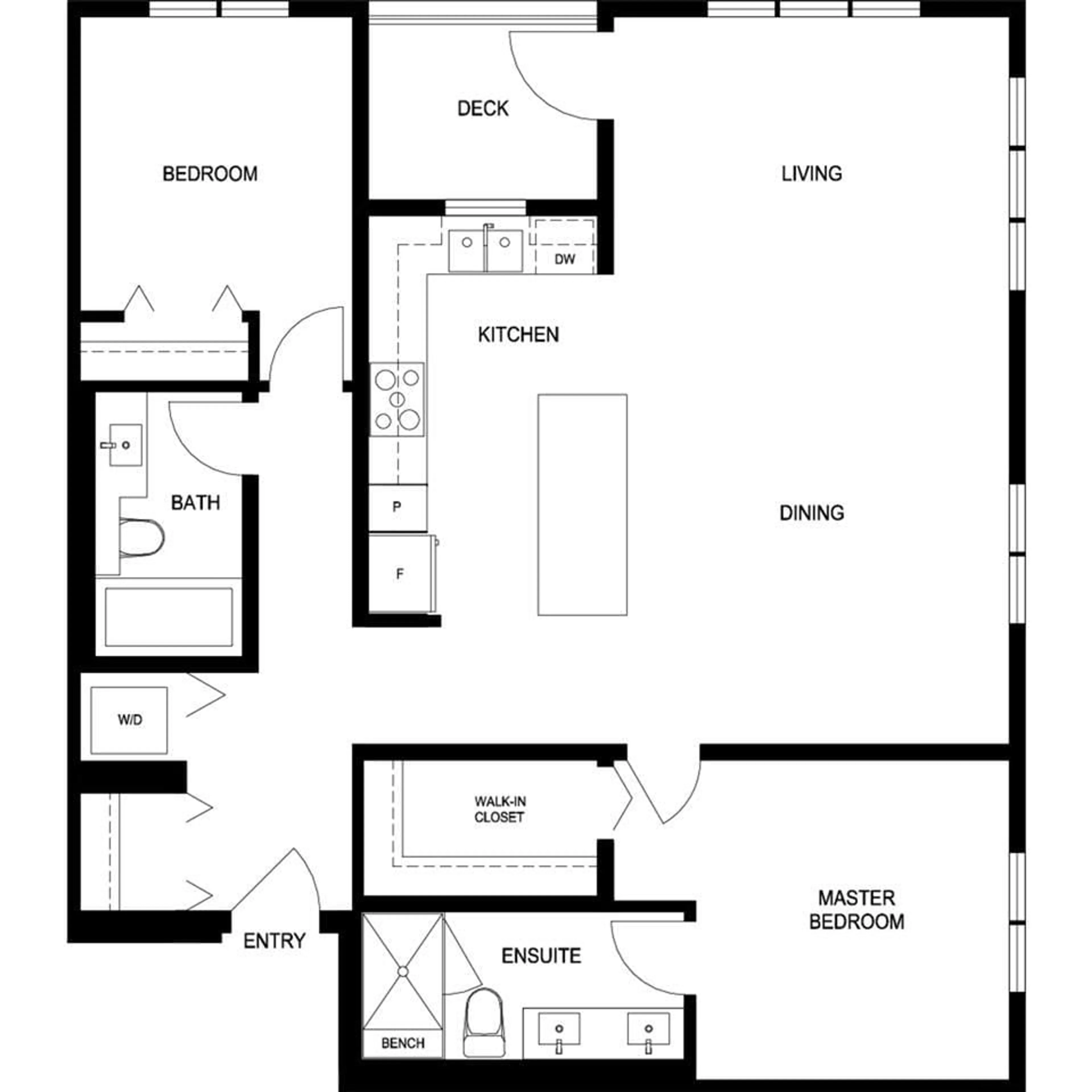 Floor plan for C507 8150 207 STREET, Langley British Columbia V2Y4J4