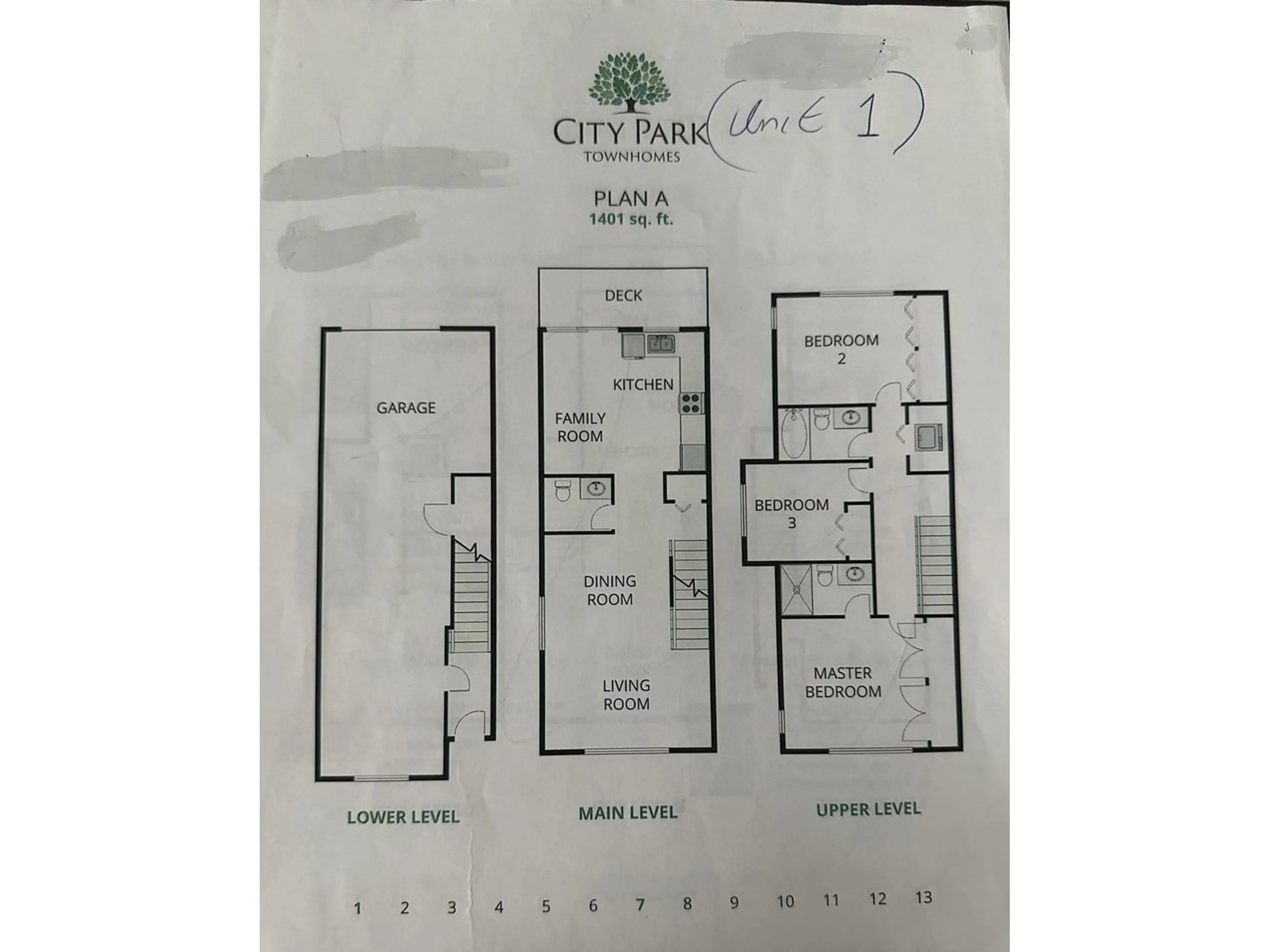 Floor plan for 1 19753 55A AVENUE, Langley British Columbia V3A0J9