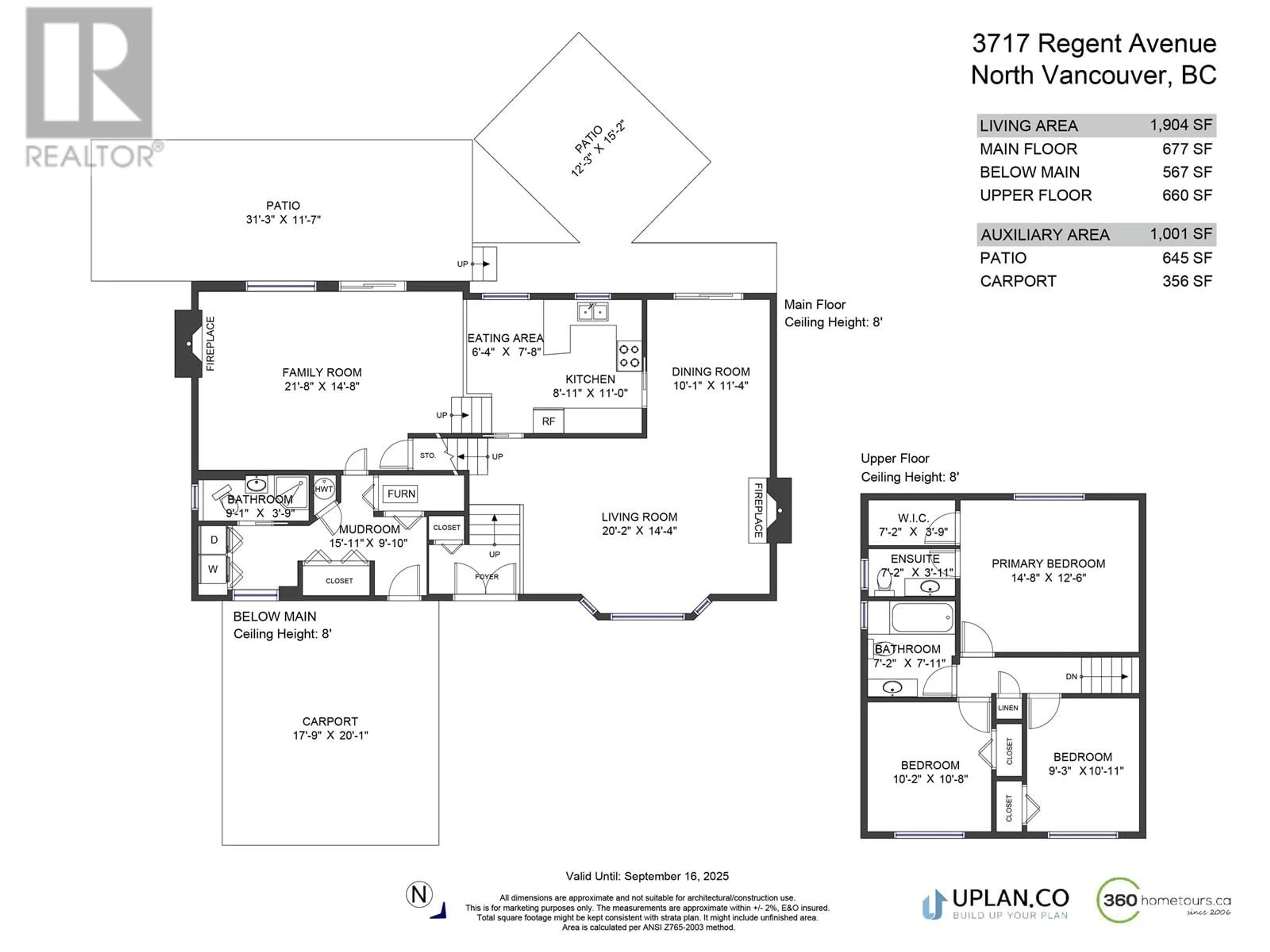 Floor plan for 3717 REGENT AVENUE, North Vancouver British Columbia V7N2C3