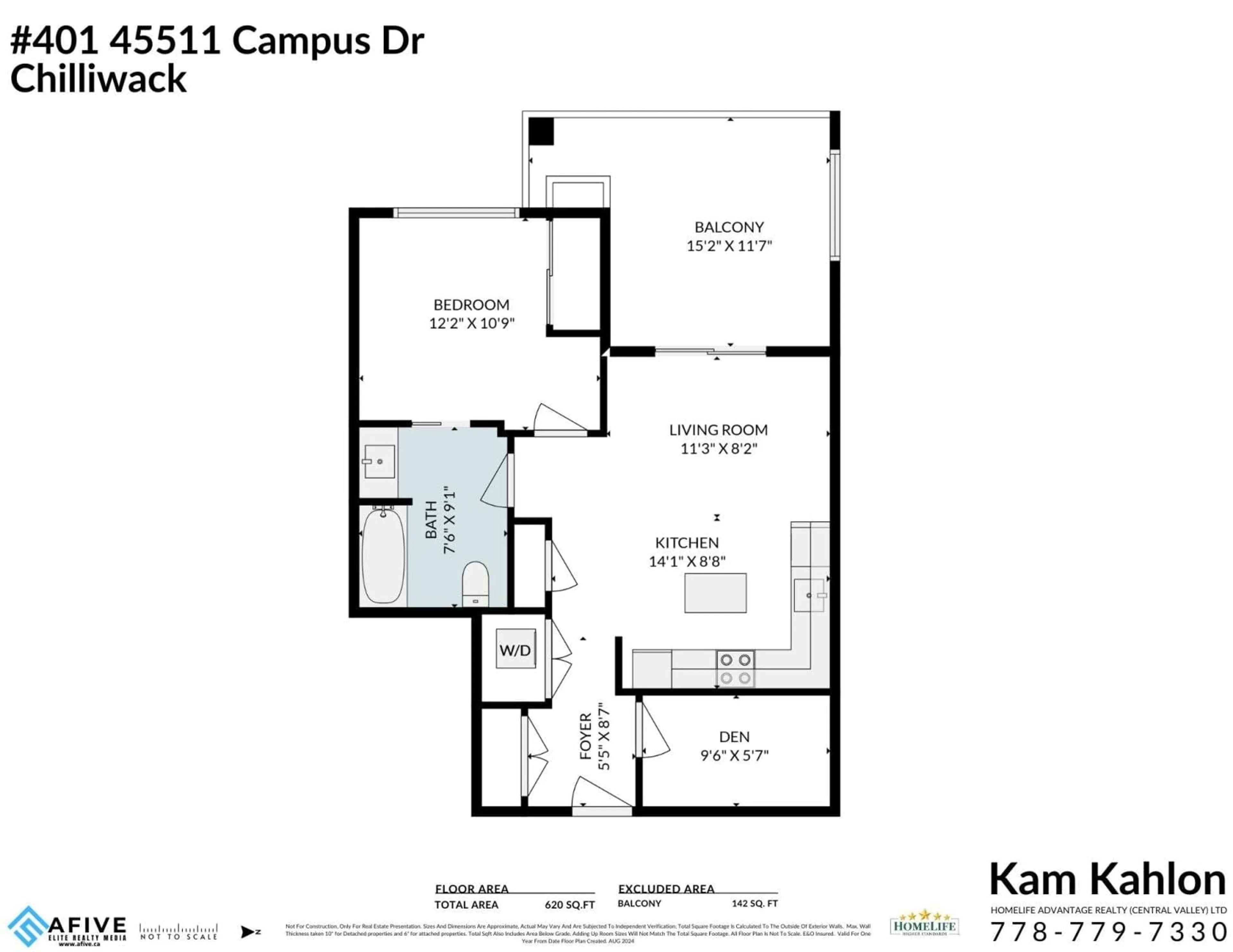 Floor plan for 401 45511 CAMPUS DRIVE, Chilliwack British Columbia V2R6K8