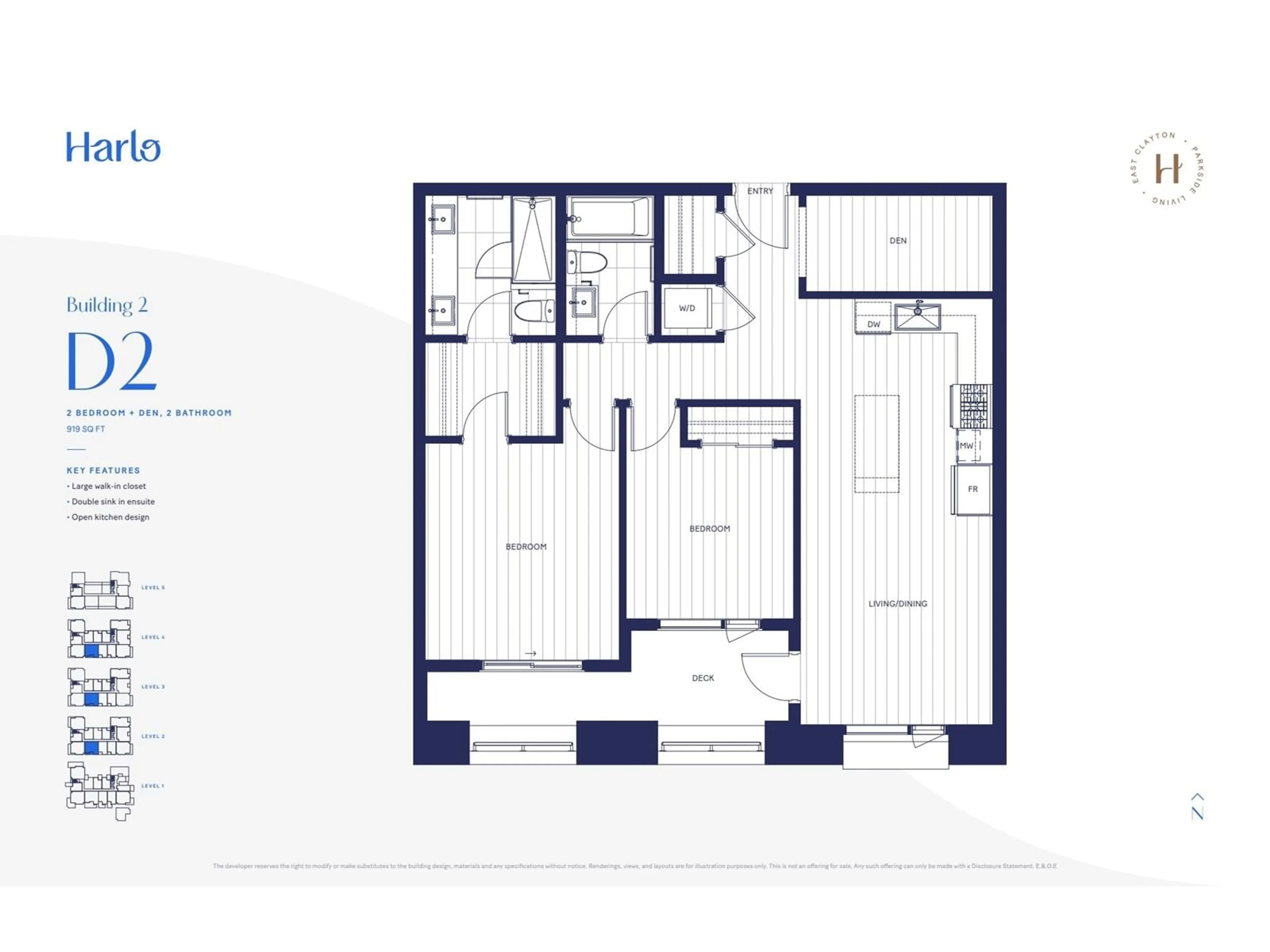 Floor plan for 206 6575 195A STREET, Surrey British Columbia V4N5W7