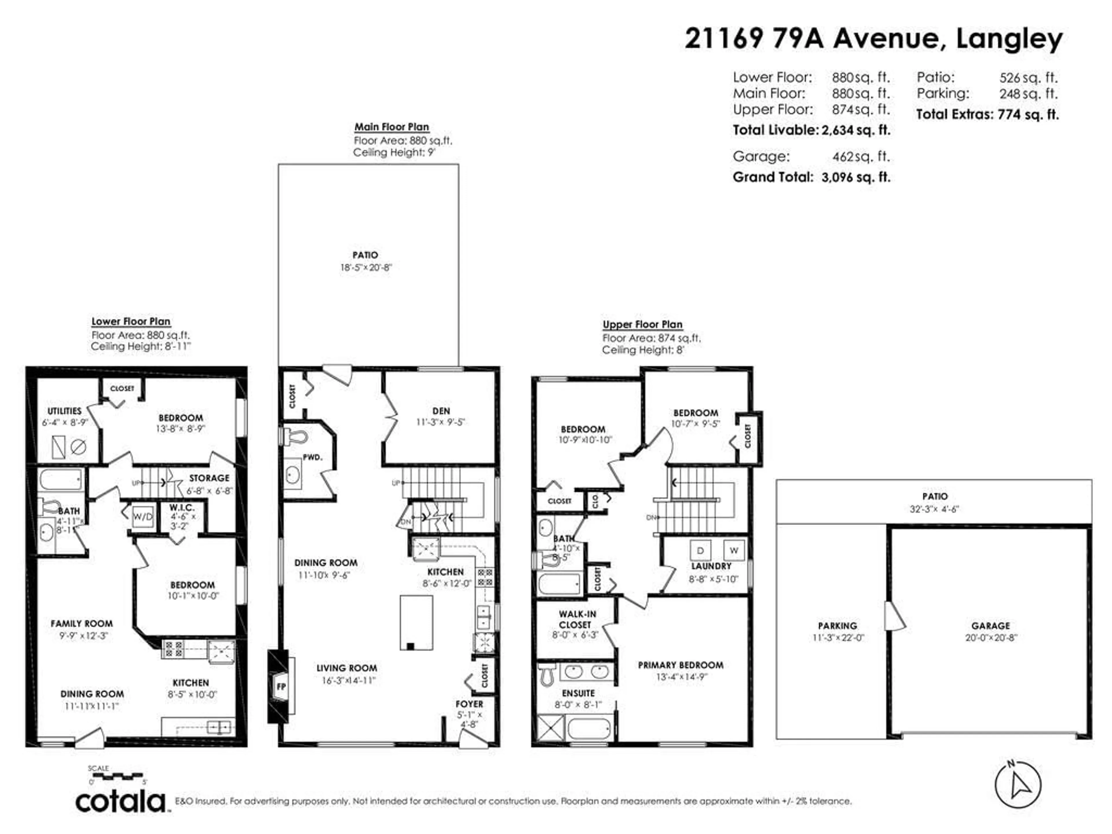 Floor plan for 21169 79A AVENUE, Langley British Columbia V2Y0H3