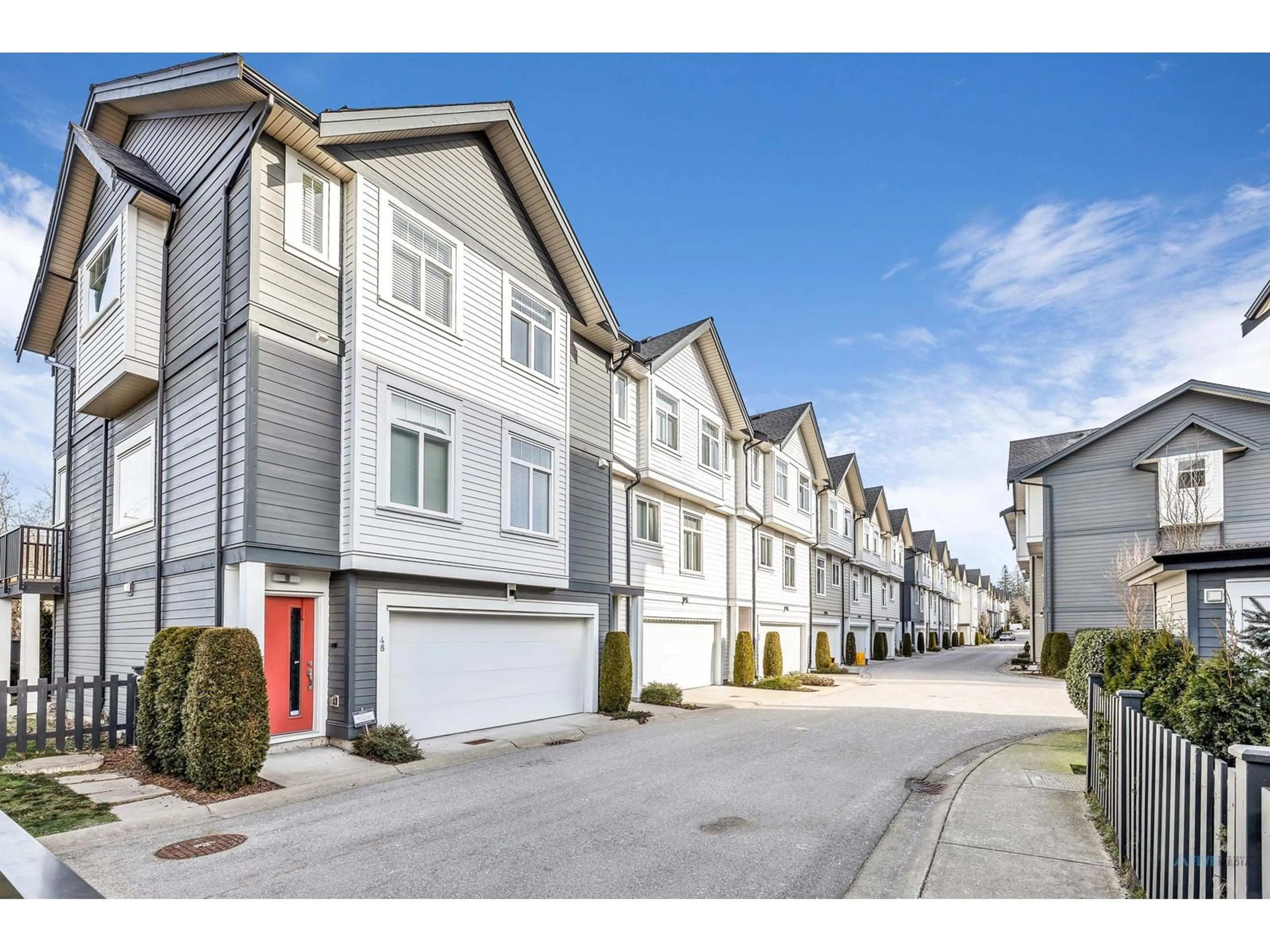 A pic from exterior of the house or condo, the street view for 48 7665 209 STREET, Langley British Columbia V2Y0V2