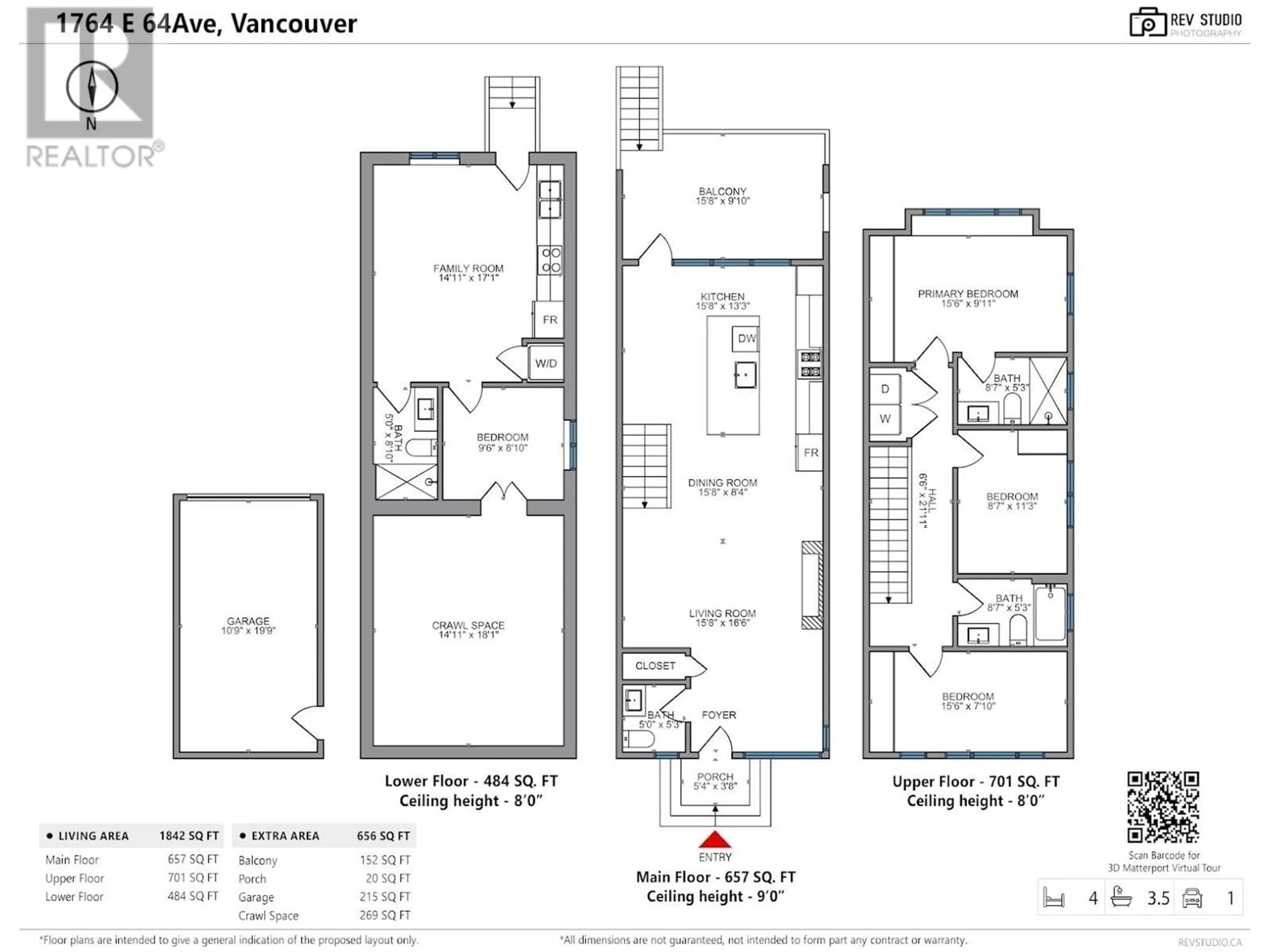 Floor plan for 1764 E 64TH AVENUE, Vancouver British Columbia V5P2M7